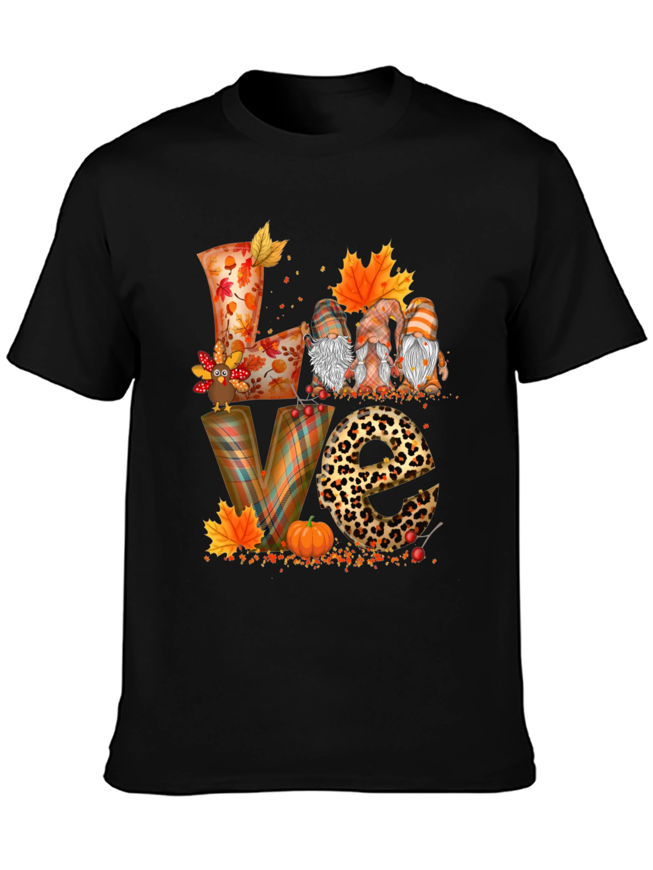 Thanksgiving Fall Love Gnome T-Shirt