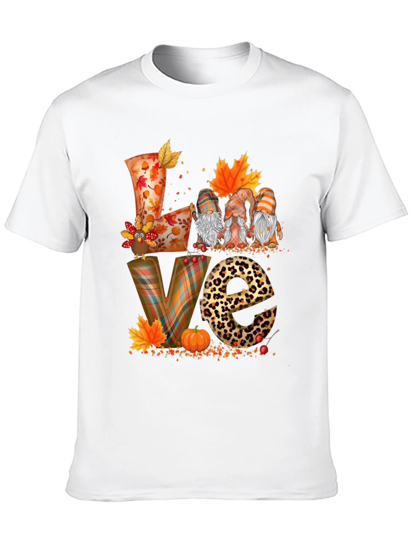 Thanksgiving Fall Love Gnome T-Shirt