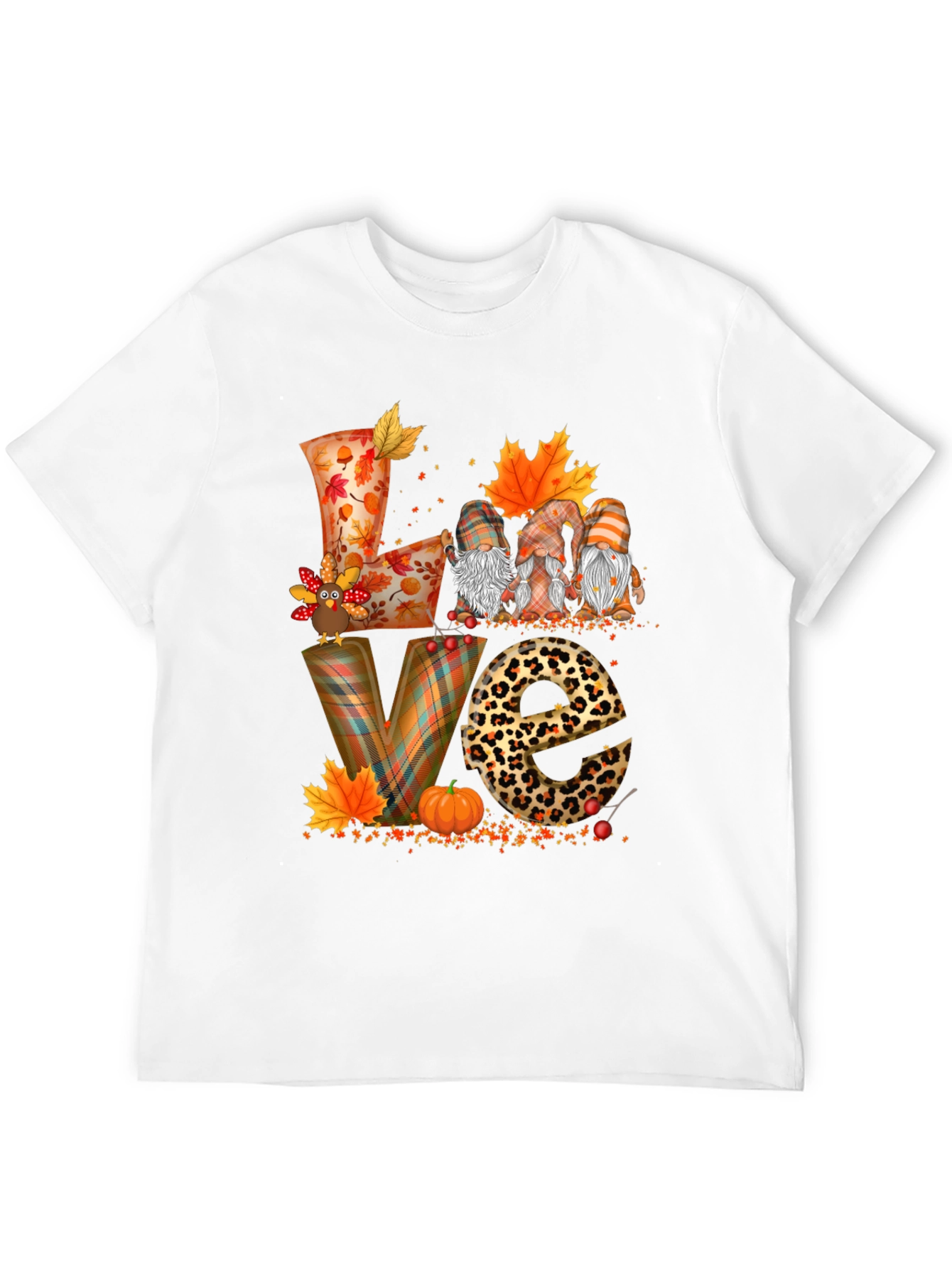 Thanksgiving Fall Love Gnome T-Shirt