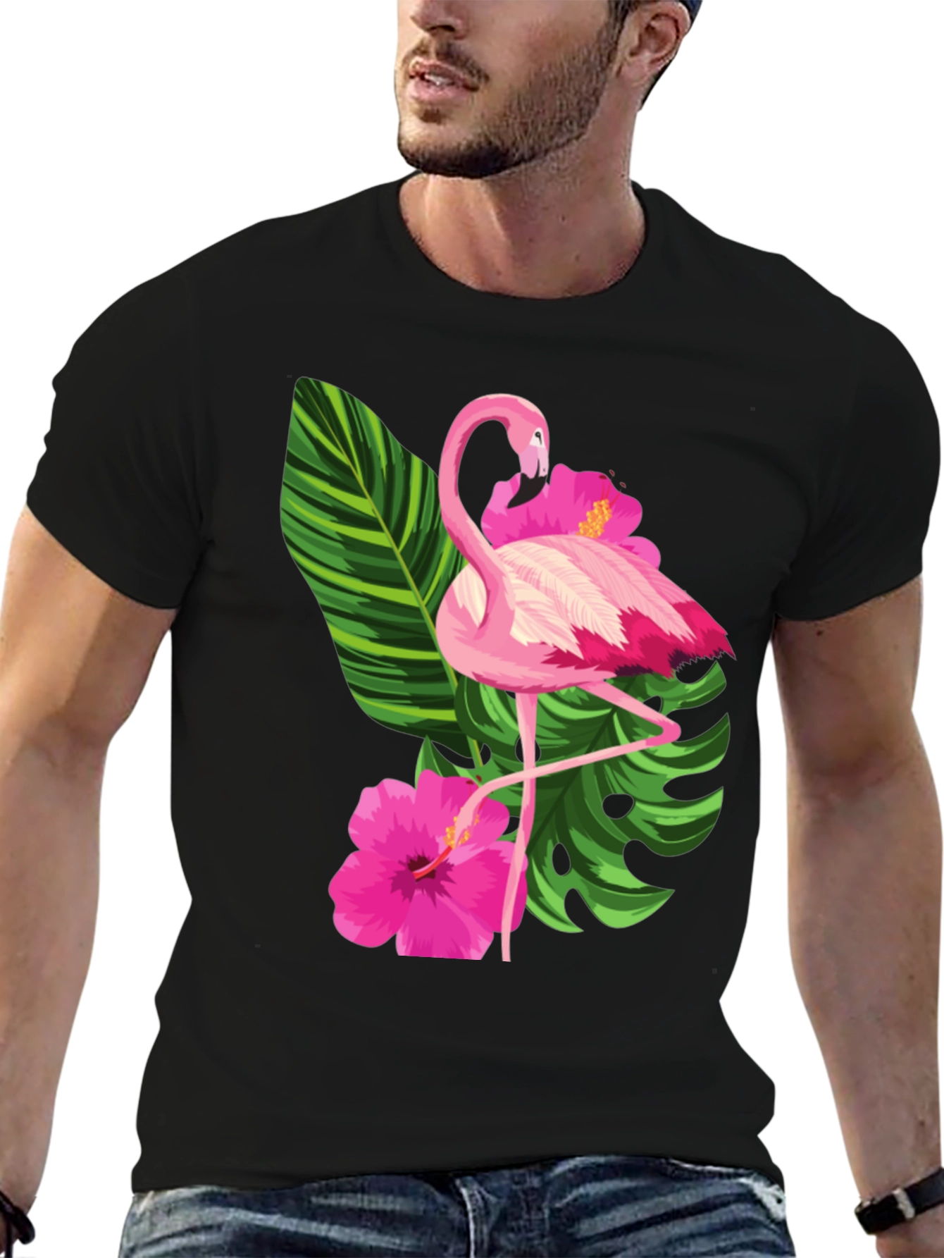 Tropical Flamingo Graphic Tee