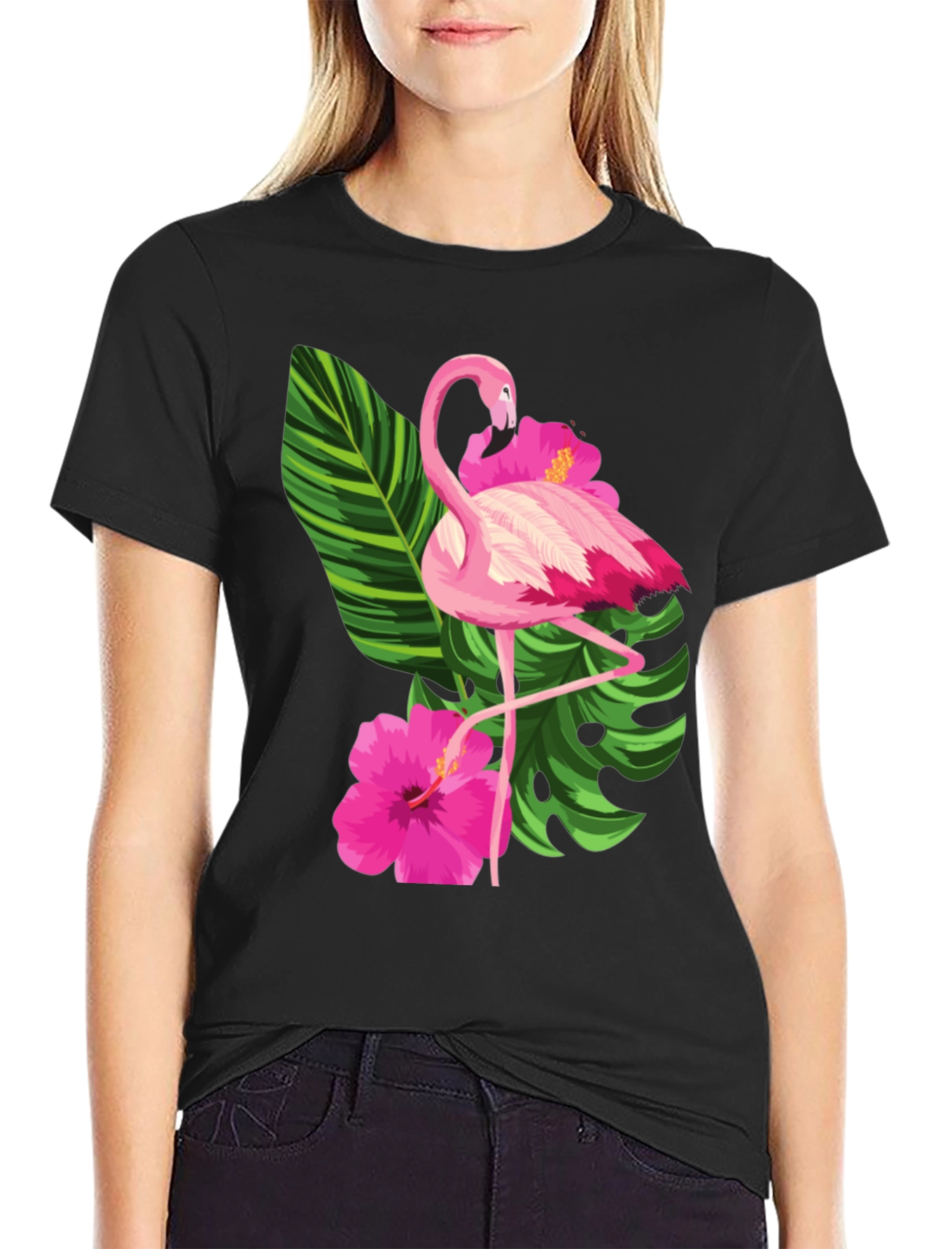 Tropical Flamingo Graphic Tee