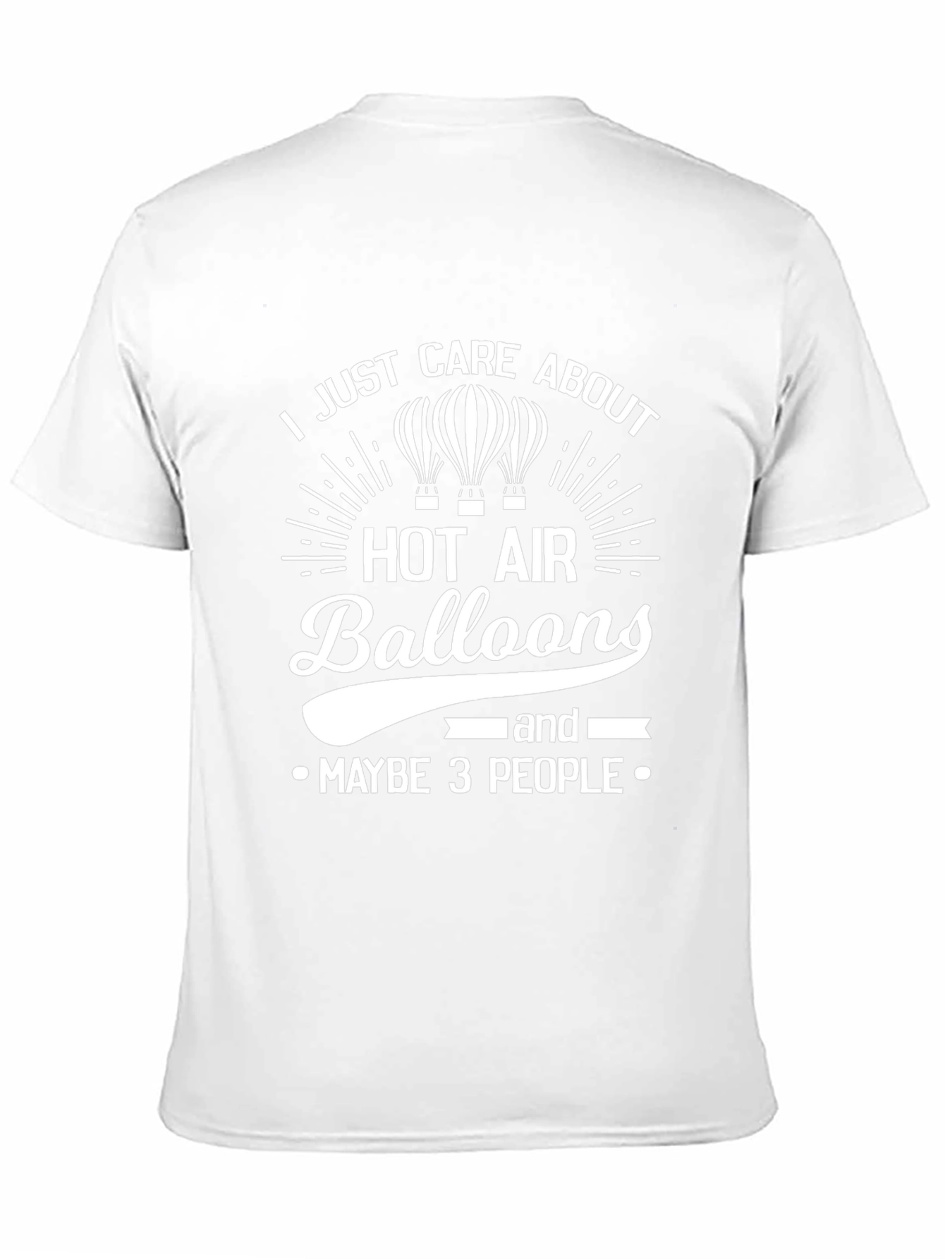 Hot Air Balloon Graphic T-Shirt Funny Novelty Tee