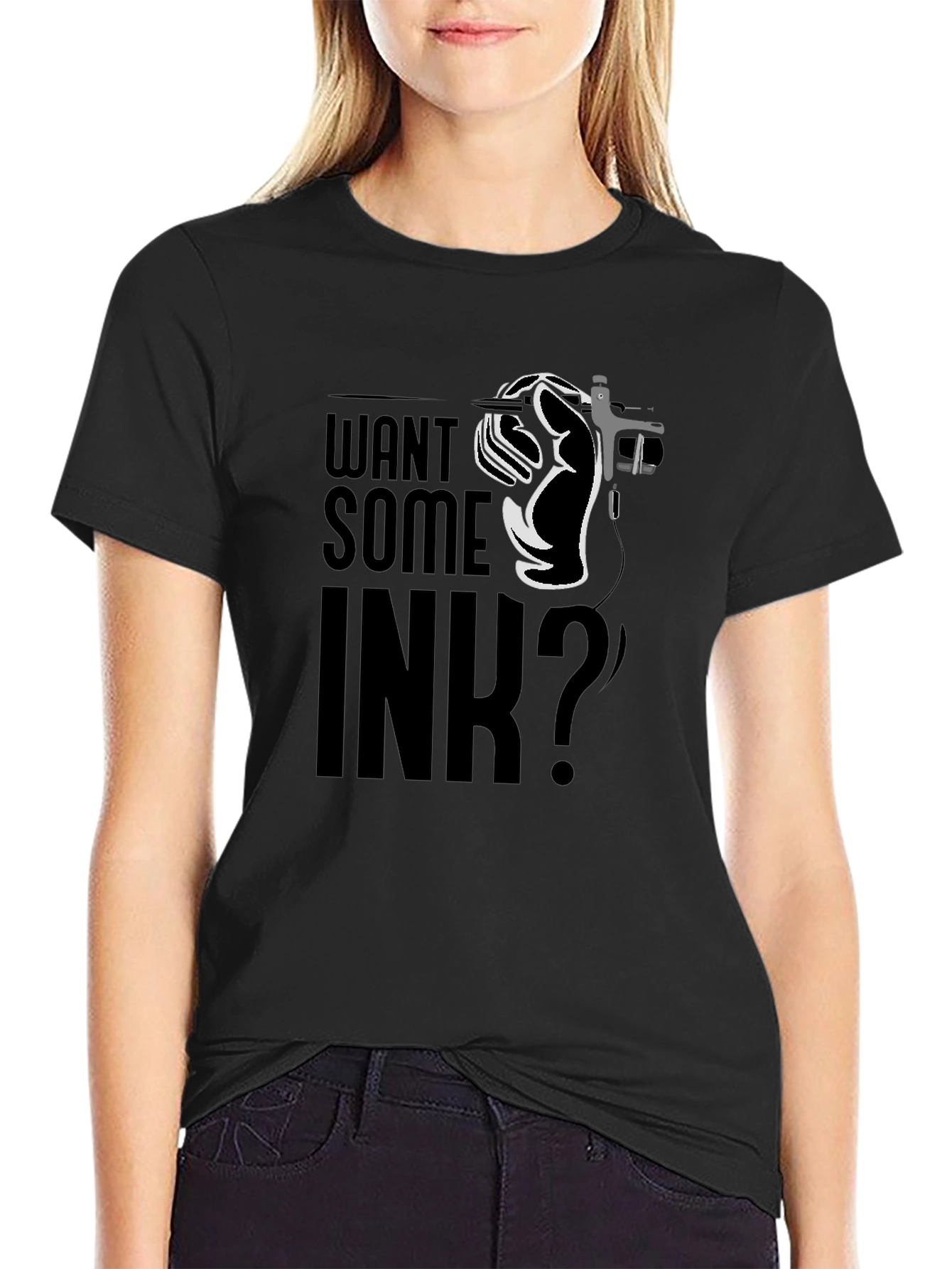 Want Some Ink? Graphic T-Shirt - Tattoo Lover Apparel
