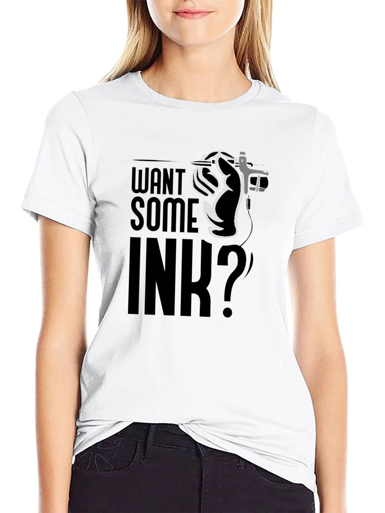 Want Some Ink? Graphic T-Shirt - Tattoo Lover Apparel