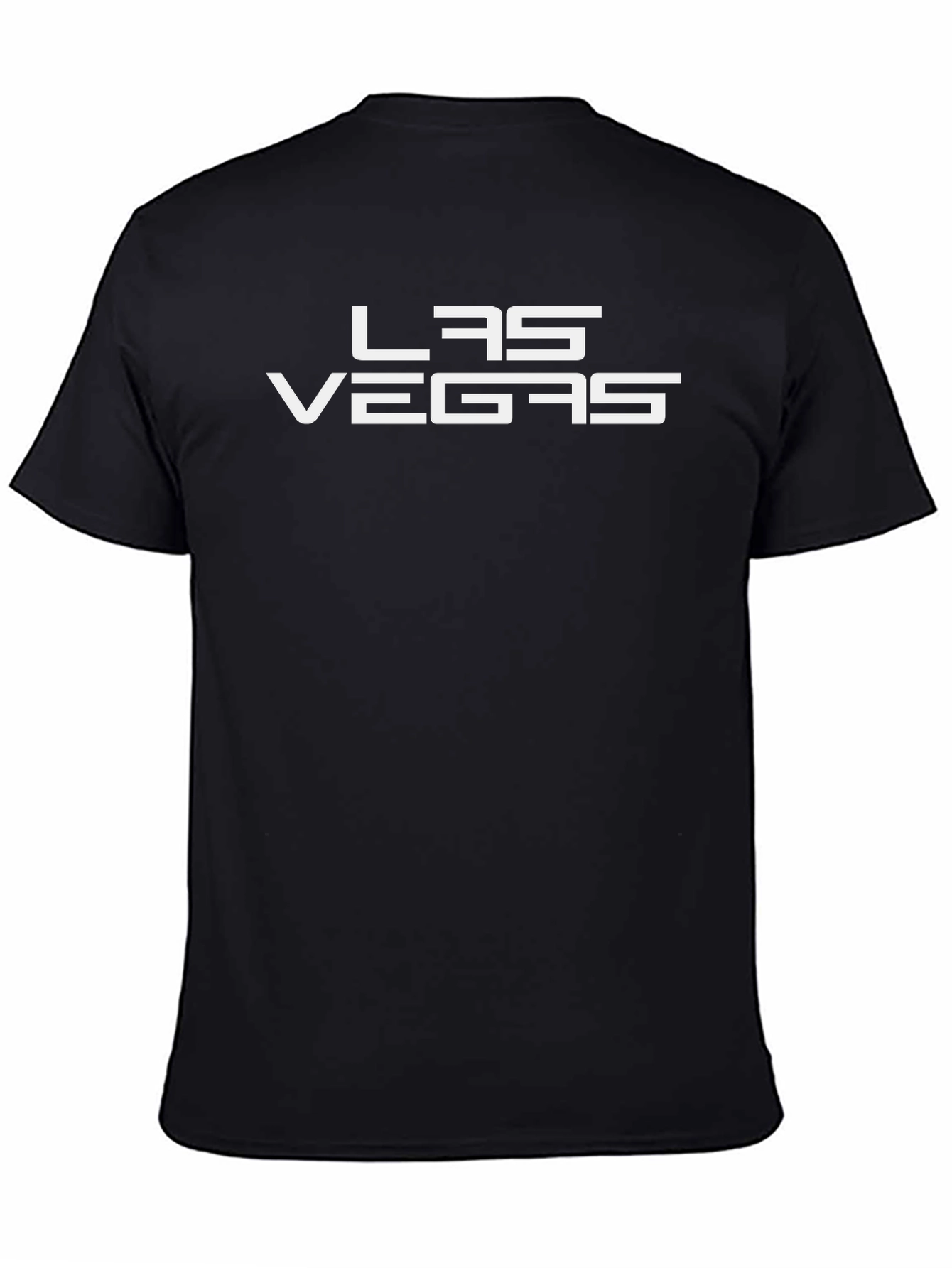Las Vegas Graphic Tee - Black Cotton T-Shirt