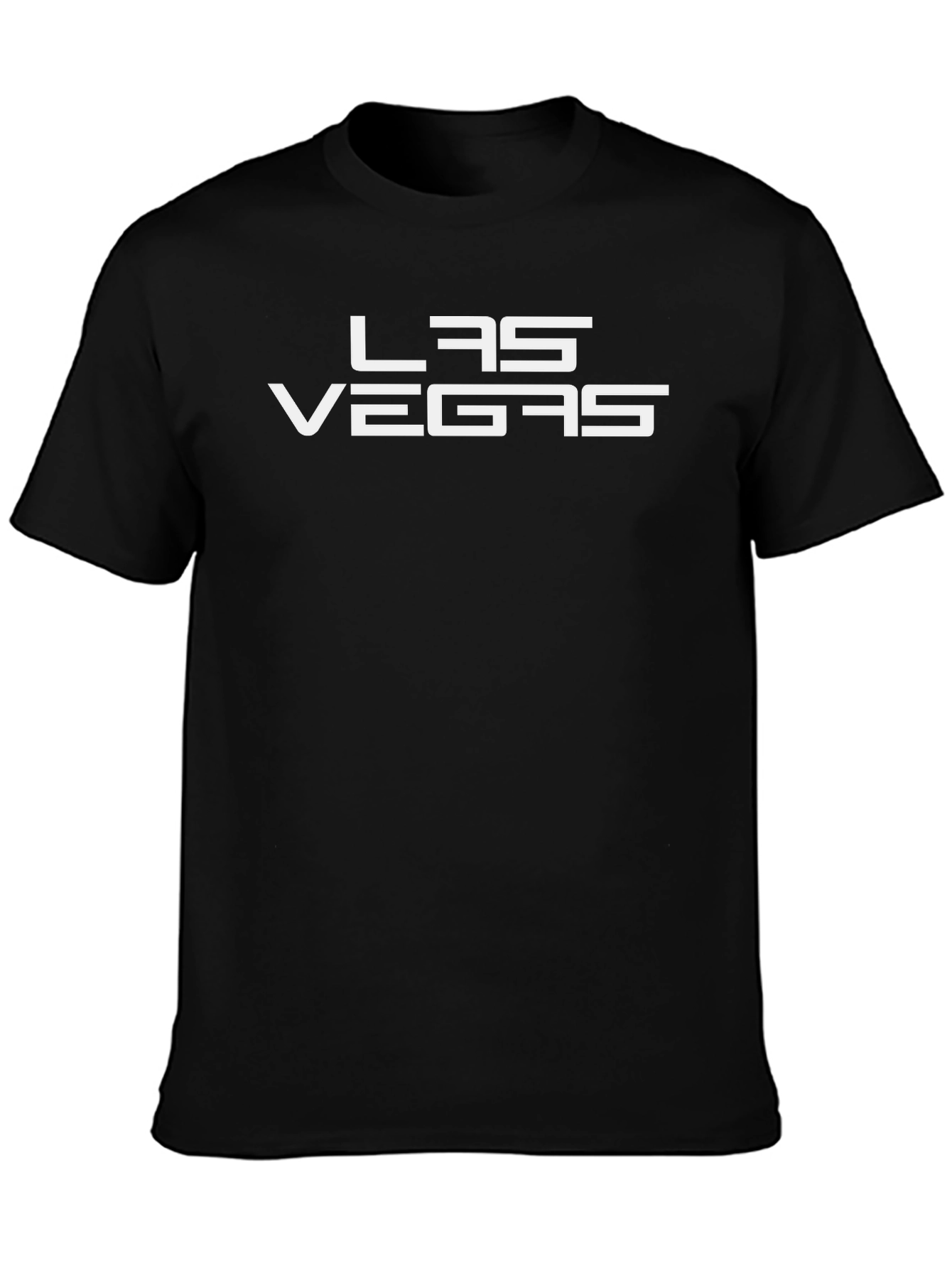 Las Vegas Graphic Tee - Black Cotton T-Shirt