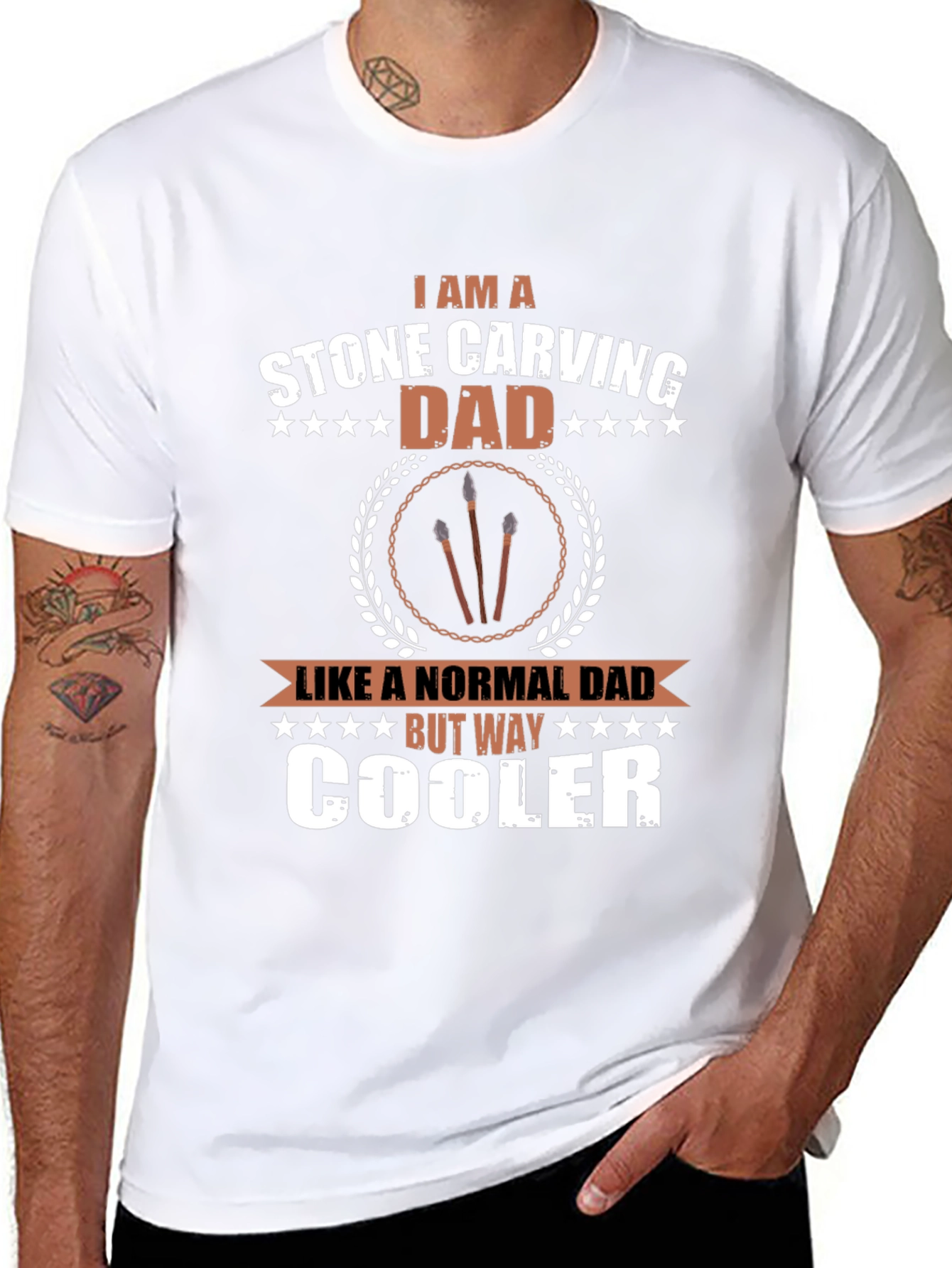 Stone Carving Dad T-Shirt