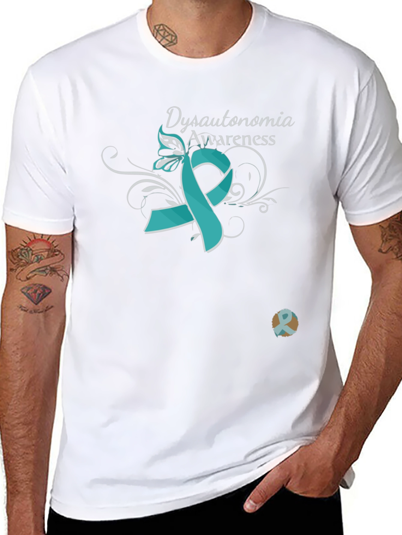 Dysautonomia Awareness Ribbon T-Shirt - Support & Style