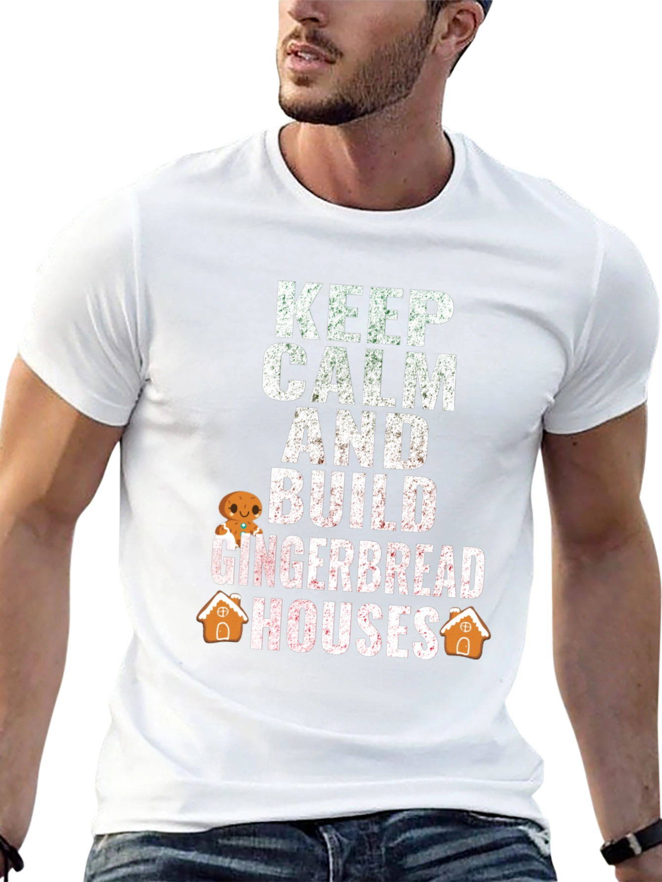 Keep Calm Build Gingerbread Houses T-Shirt