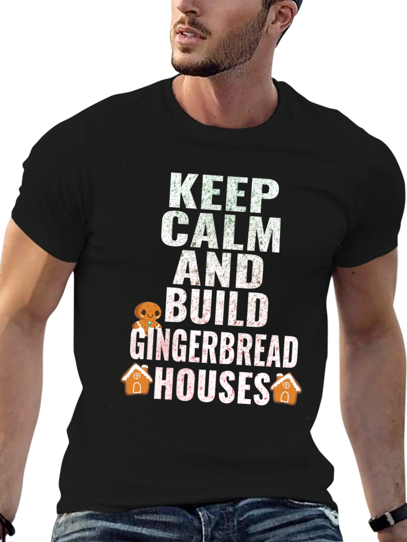 Keep Calm Build Gingerbread Houses T-Shirt