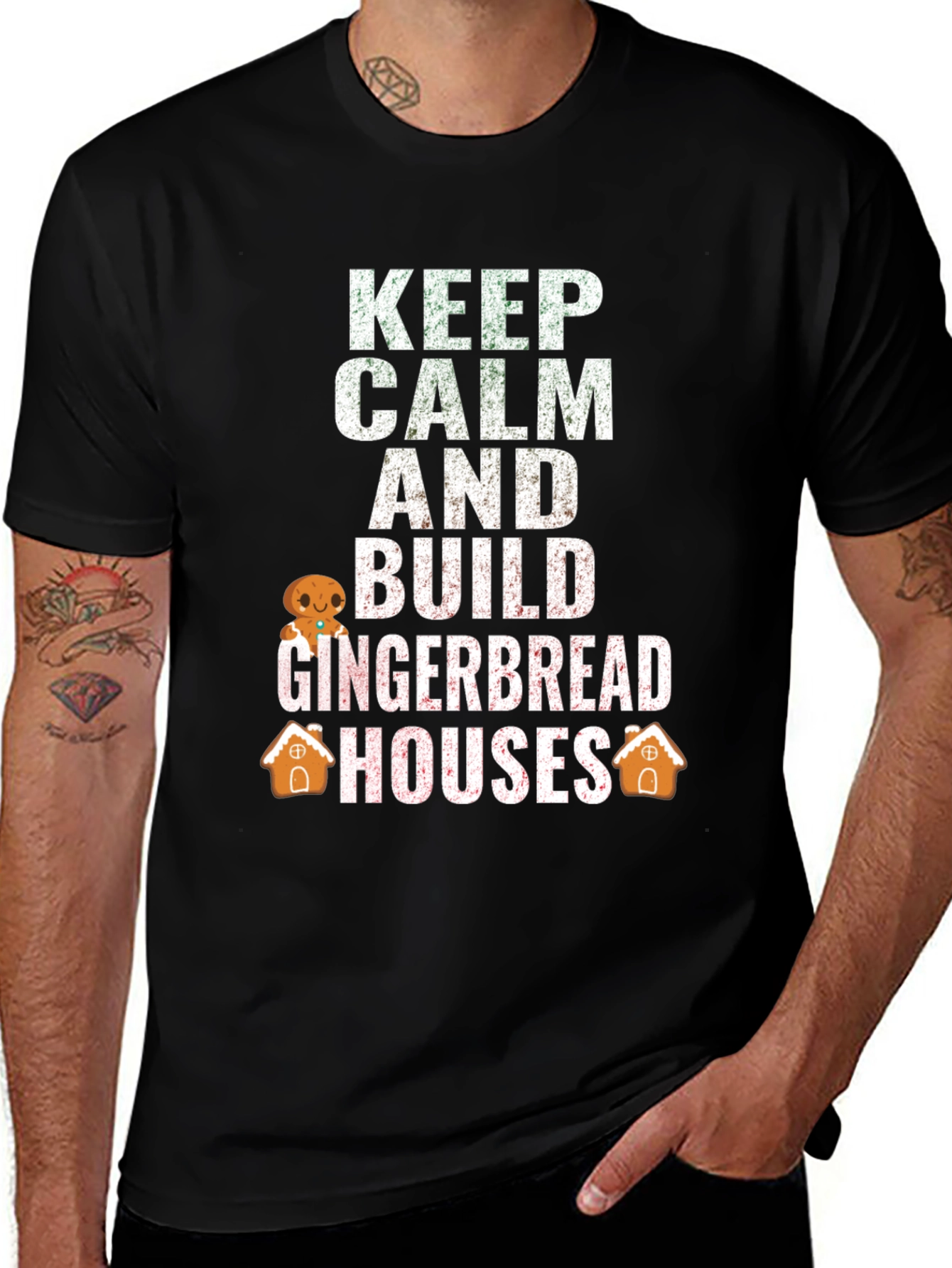 Keep Calm Build Gingerbread Houses T-Shirt