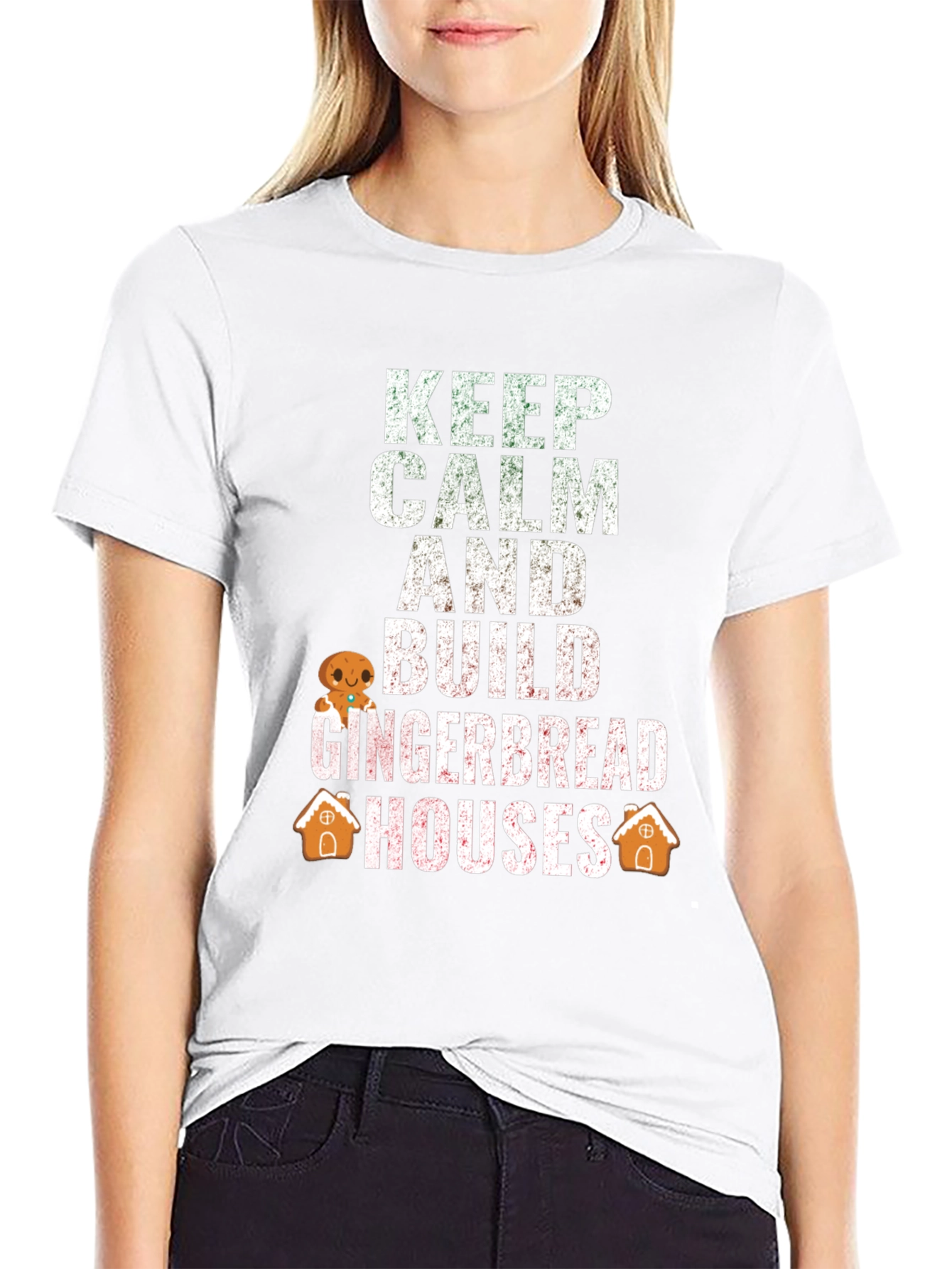Keep Calm Build Gingerbread Houses T-Shirt