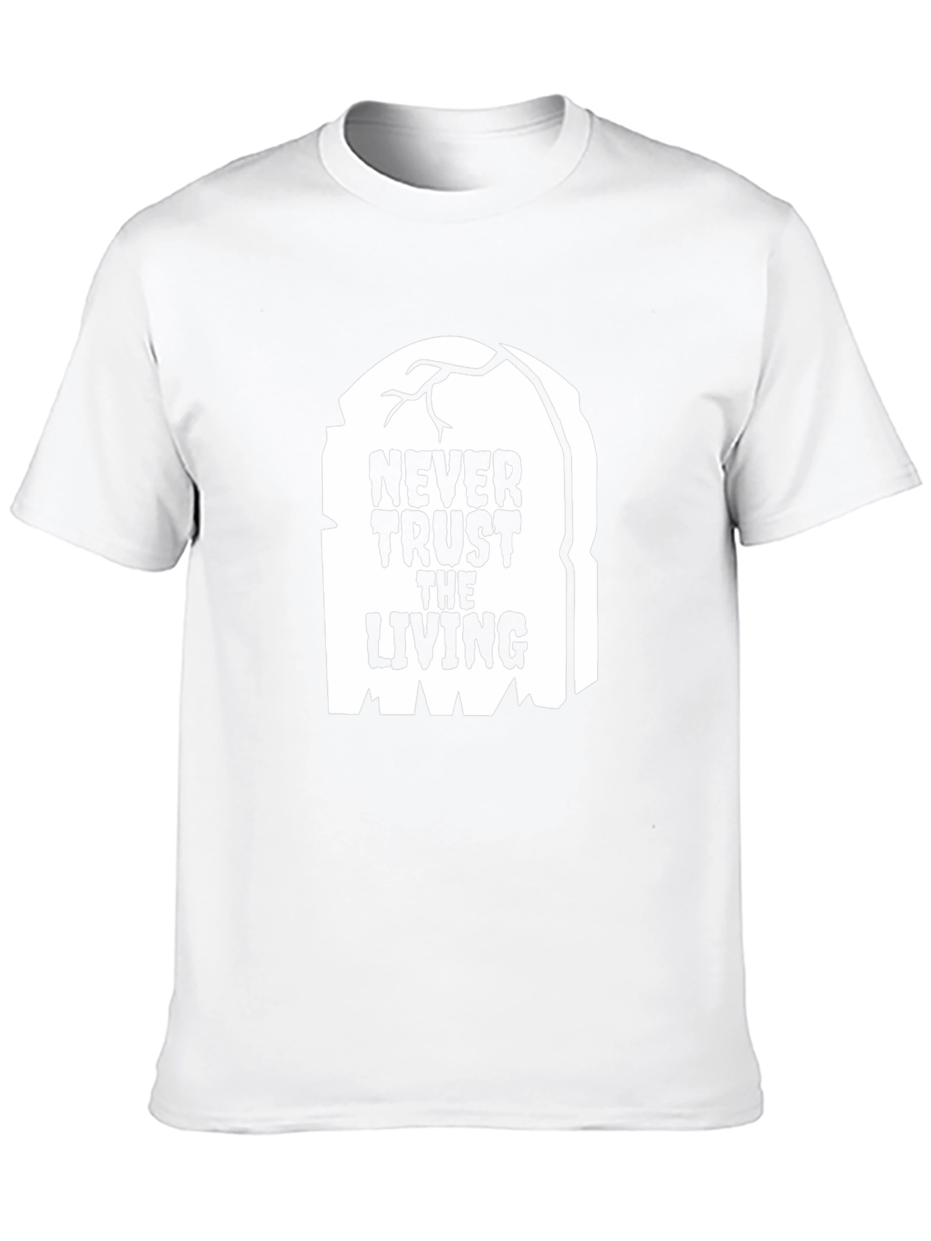 Never Trust the Living Graphic Tee - Halloween Spooky