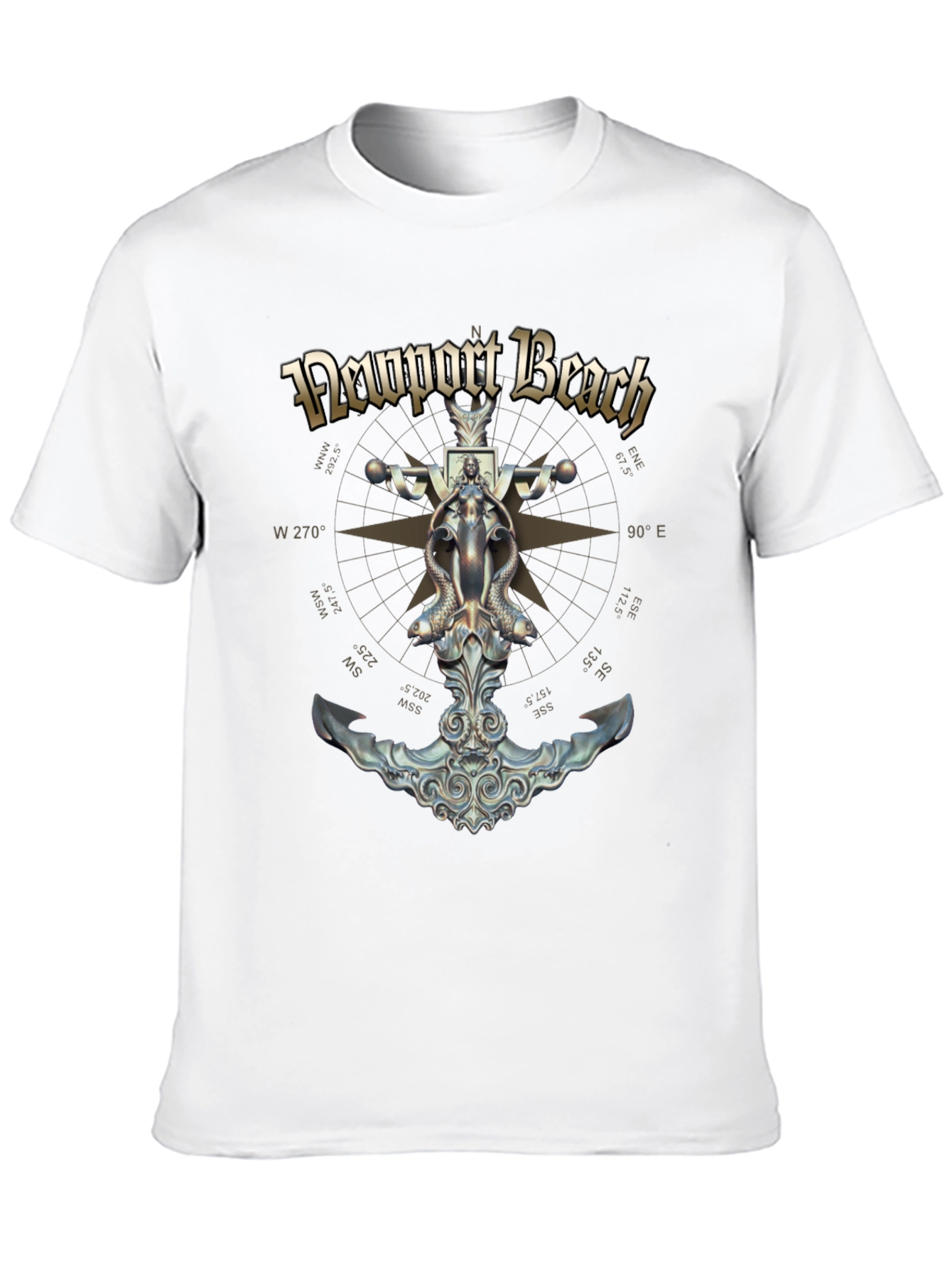 Newport Beach Nautical Anchor T-Shirt