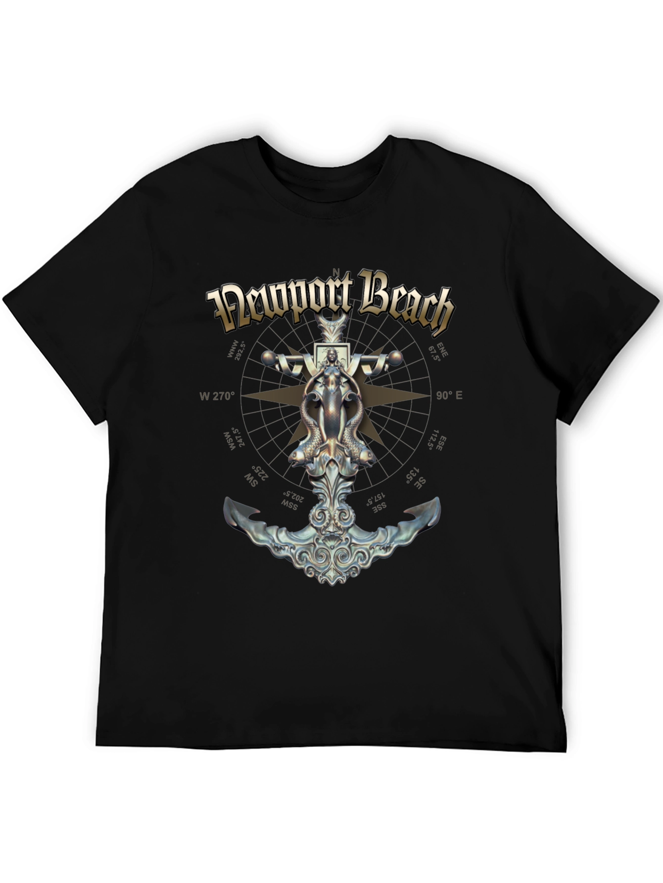 Newport Beach Nautical Anchor T-Shirt