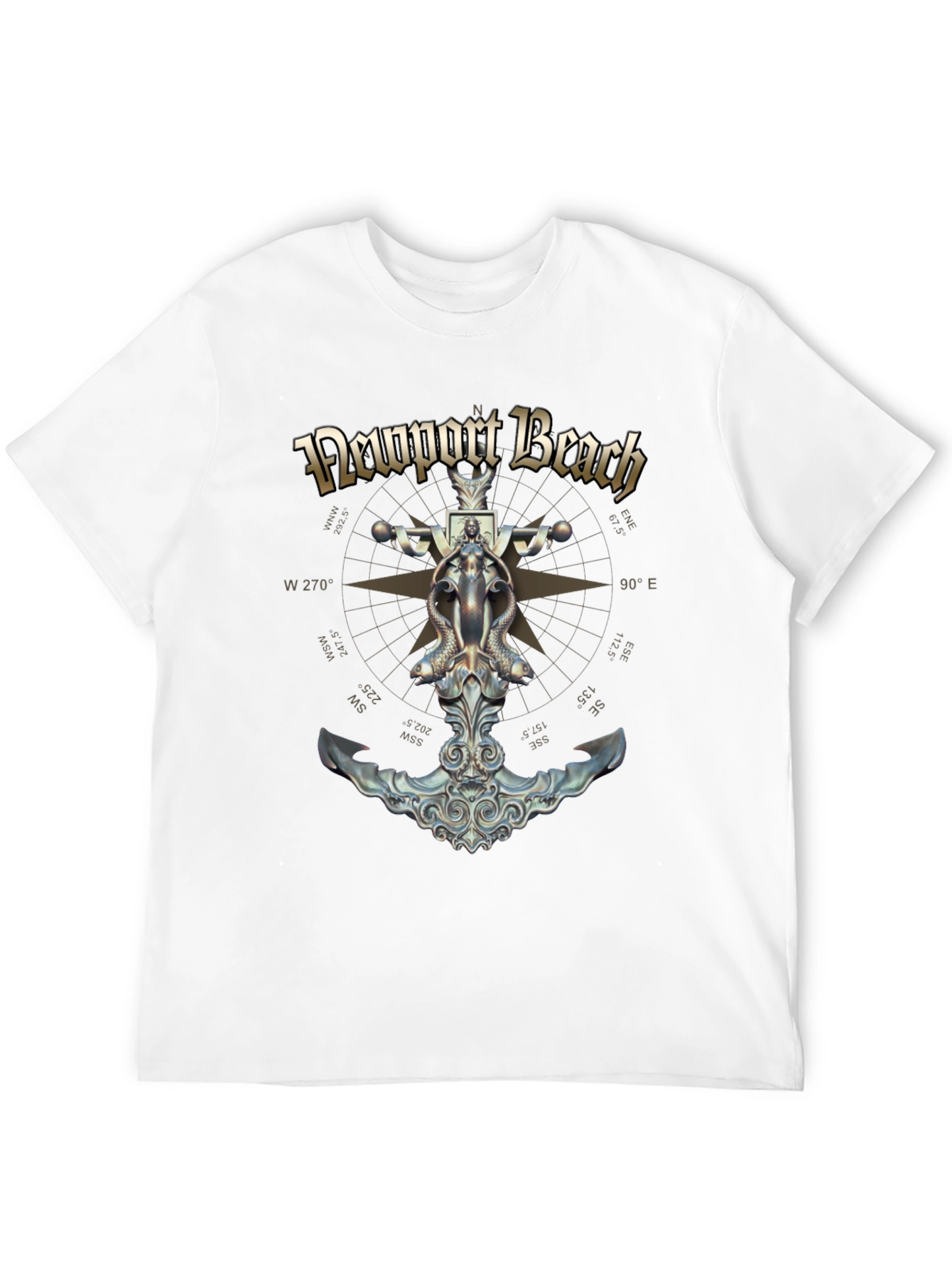 Newport Beach Nautical Anchor T-Shirt