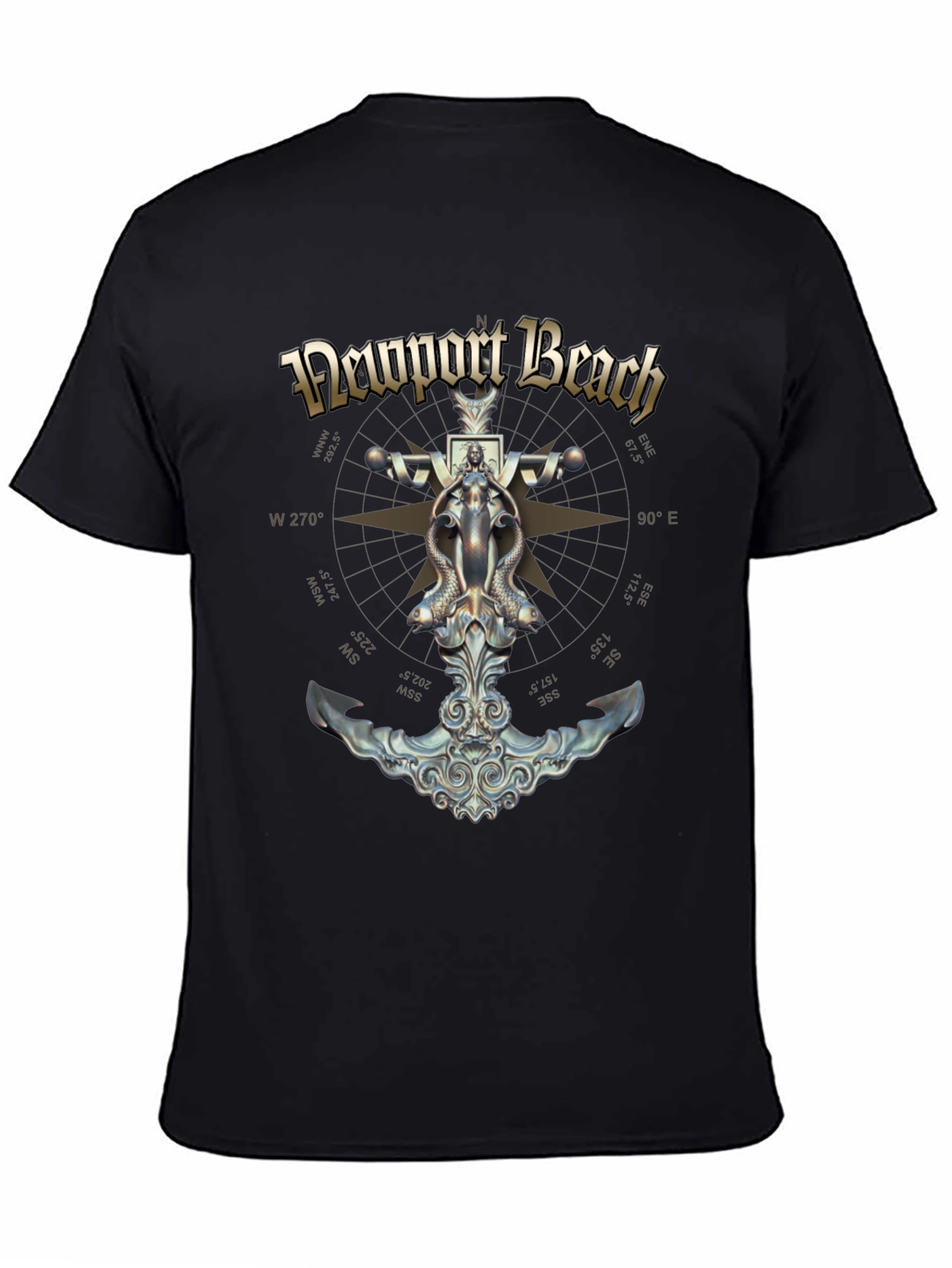 Newport Beach Nautical Anchor T-Shirt