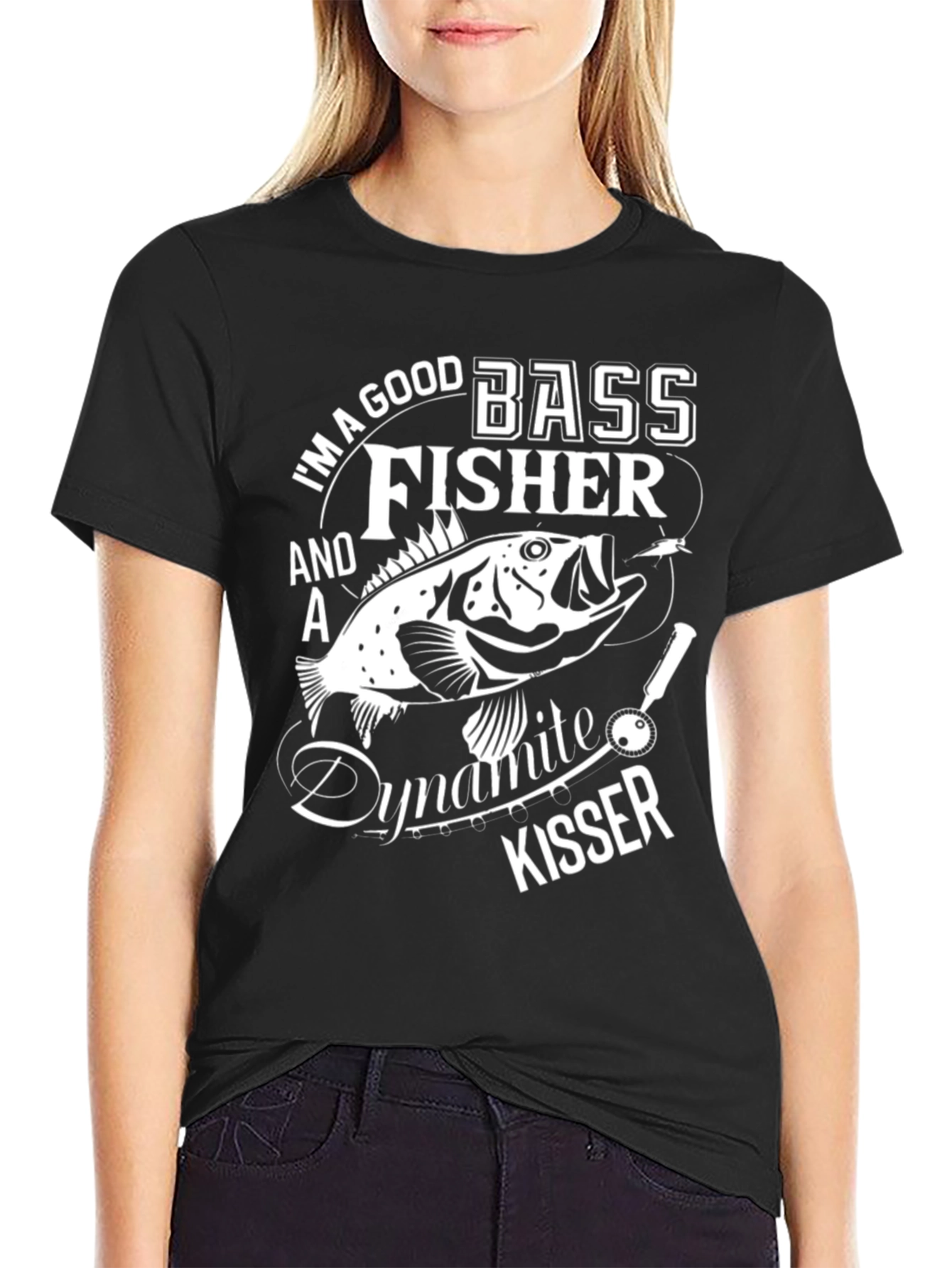 Bass Fisher T-Shirt - Good Fisherman Dynamite Kisser Tee