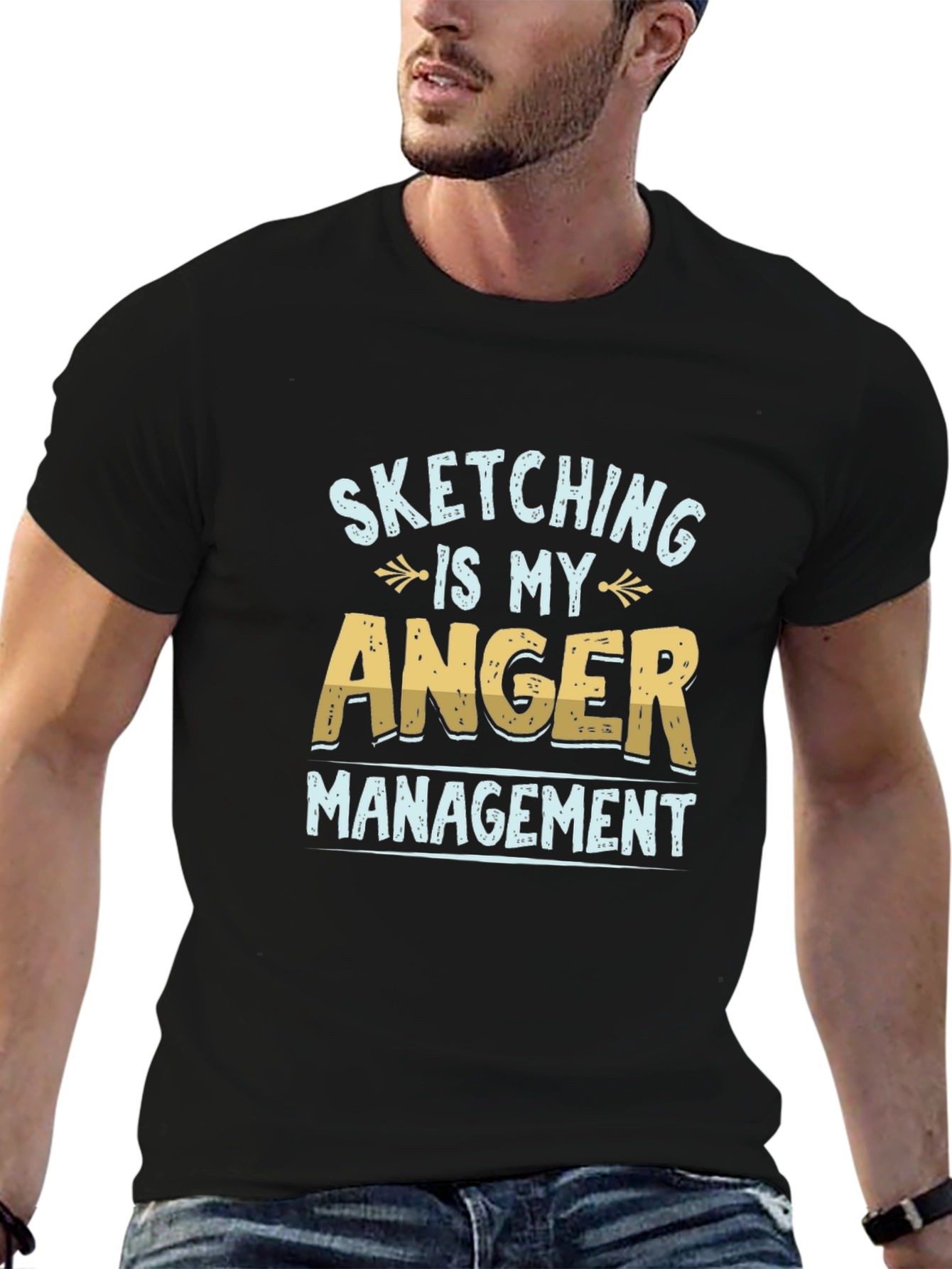 Sketching Is My Anger Management Graphic T-Shirt