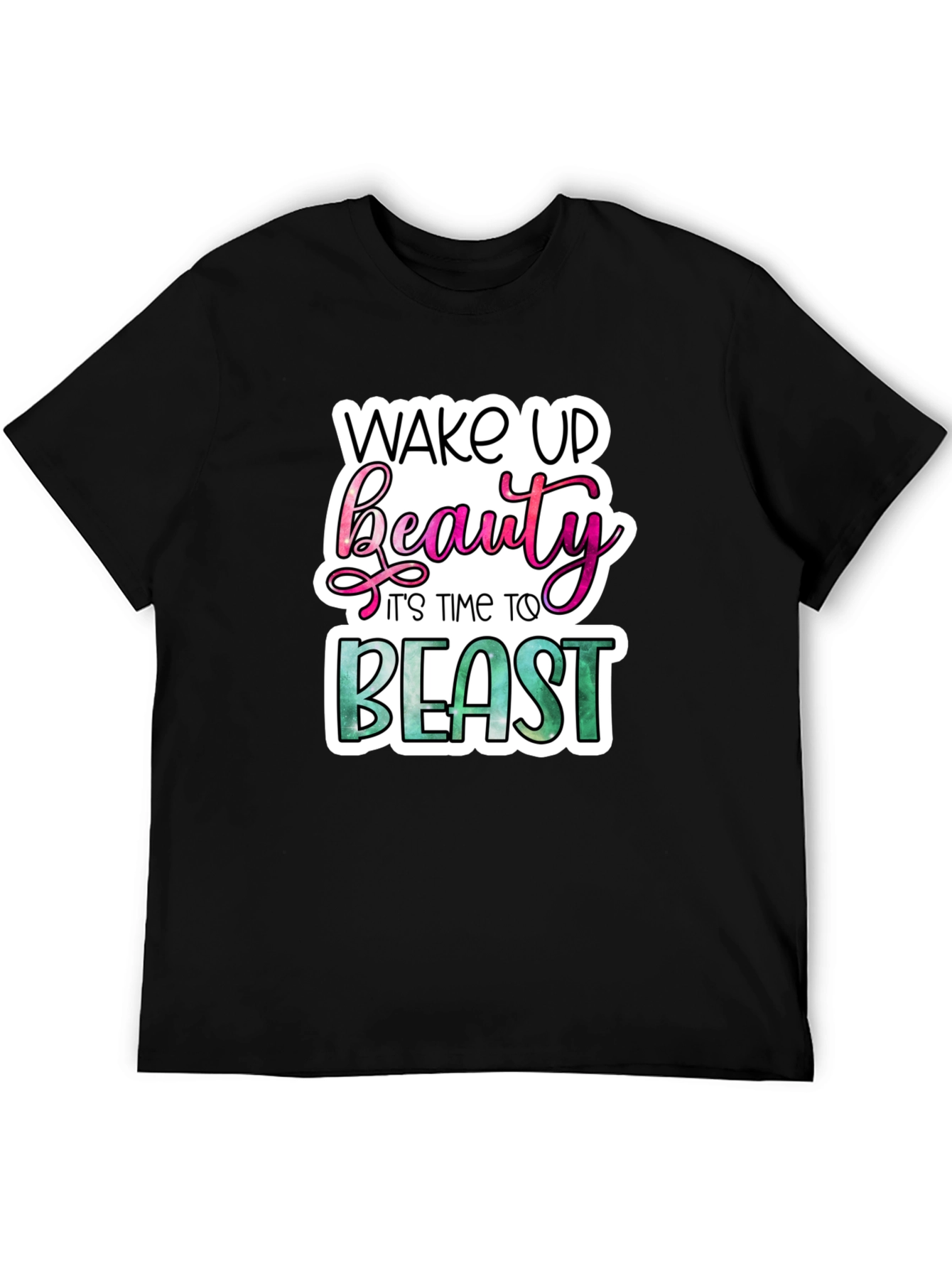 Wake Up Beauty Beast Graphic T-Shirt