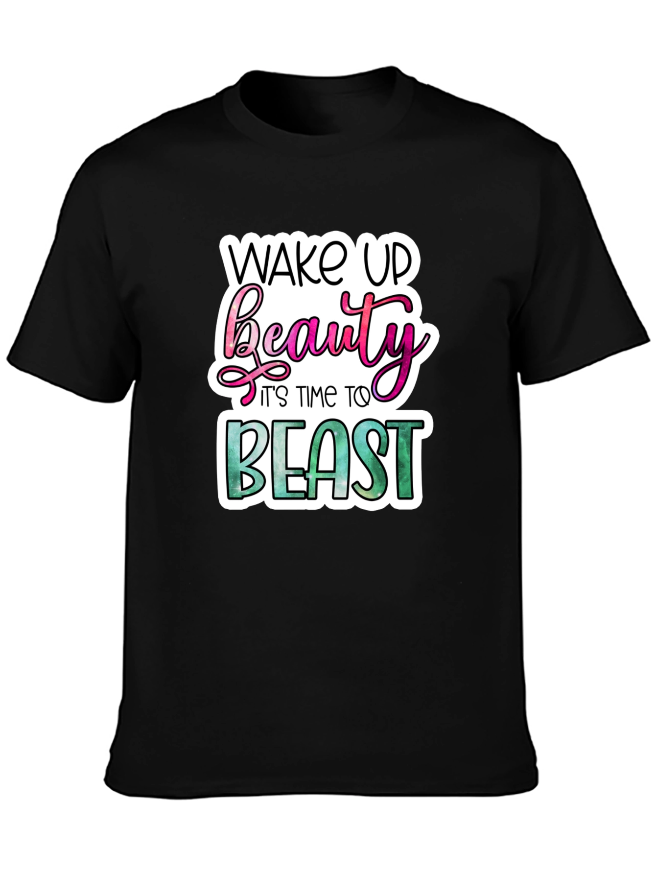 Wake Up Beauty Beast Graphic T-Shirt