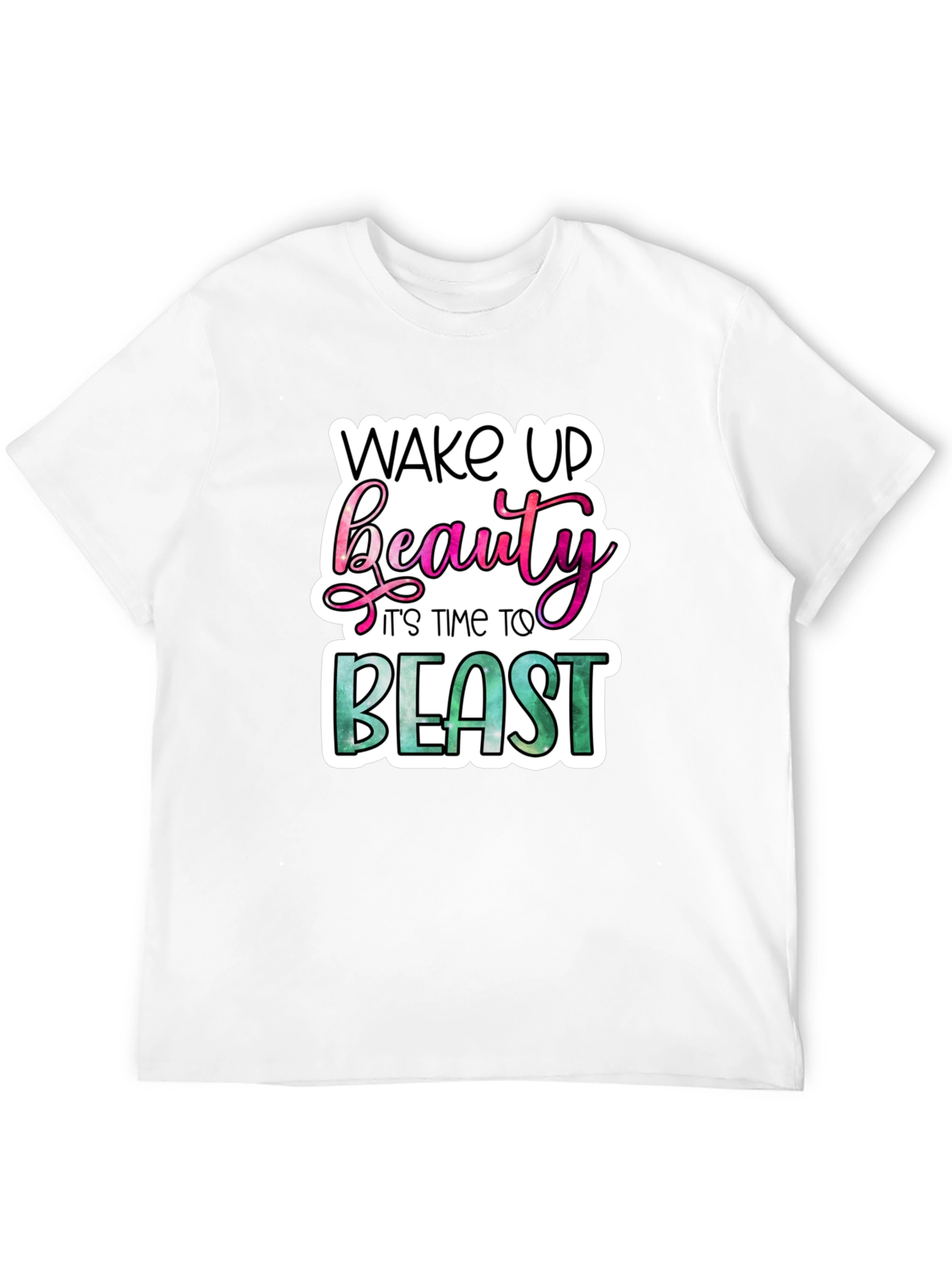 Wake Up Beauty Beast Graphic T-Shirt