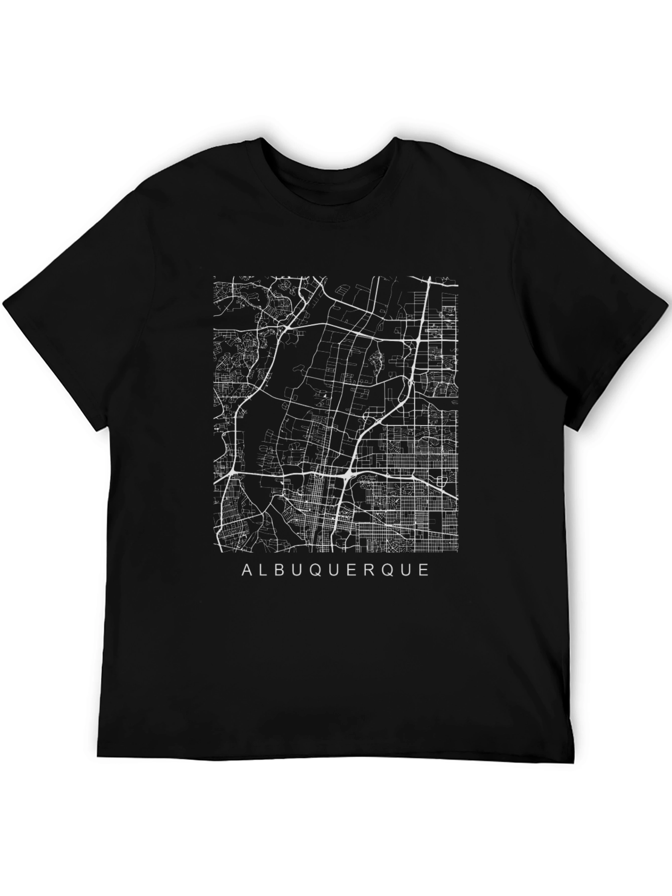 Albuquerque City Map Graphic T-Shirt