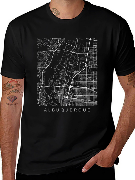 Albuquerque City Map Graphic T-Shirt