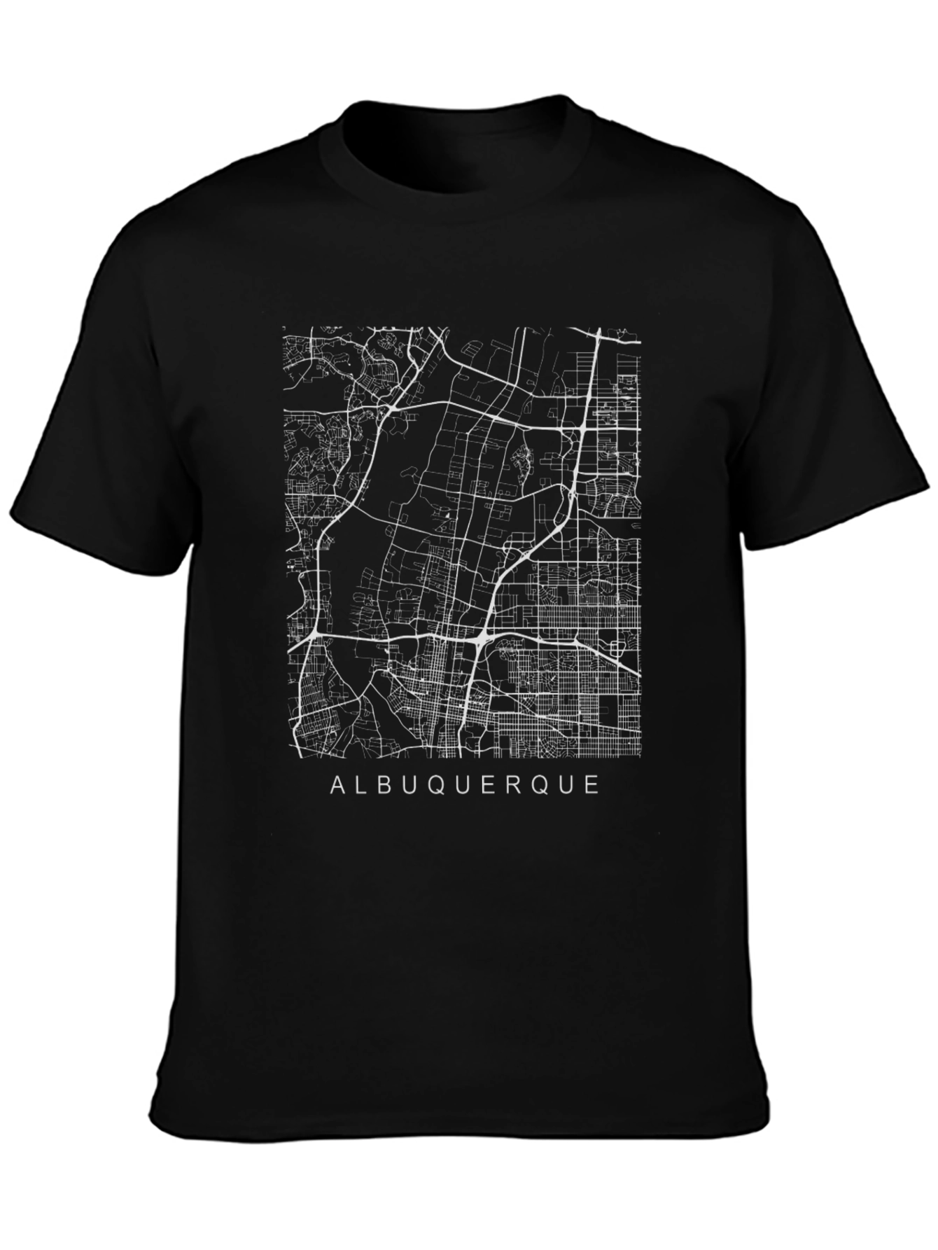 Albuquerque City Map Graphic T-Shirt
