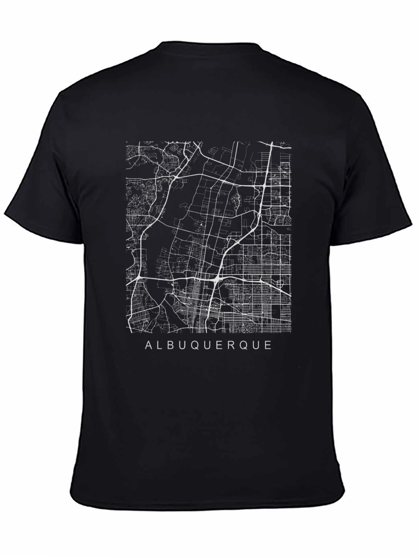 Albuquerque City Map Graphic T-Shirt