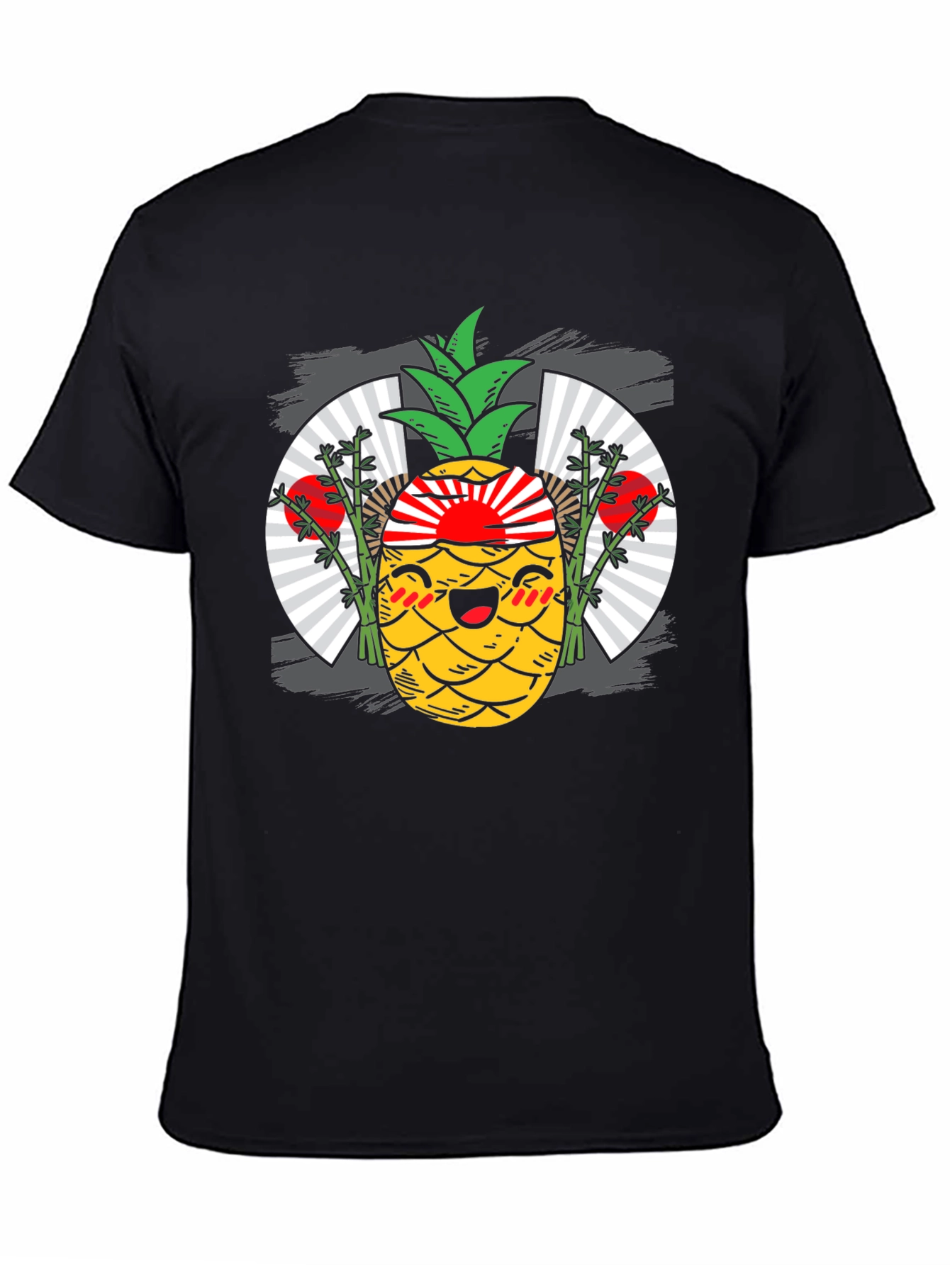 Kawaii Pineapple T-Shirt - Japanese Rising Sun Design