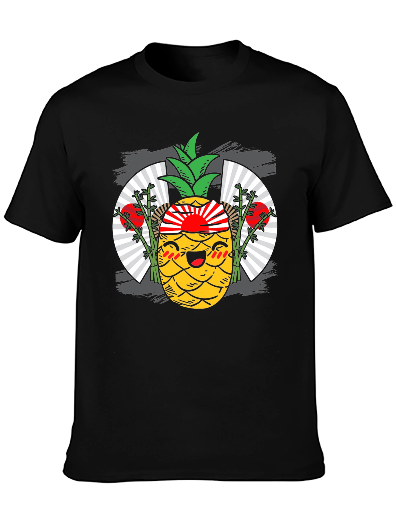 Kawaii Pineapple T-Shirt - Japanese Rising Sun Design