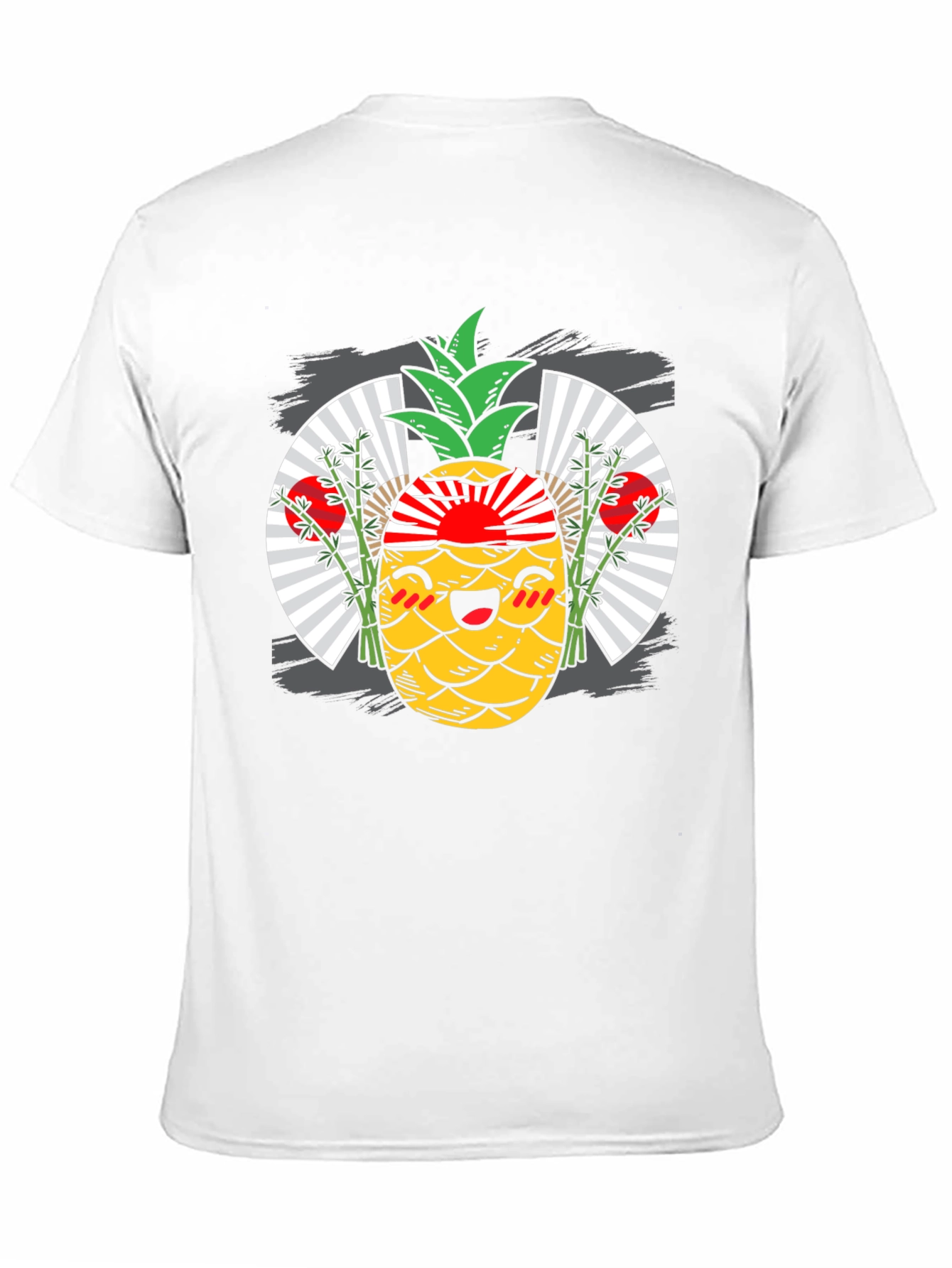 Kawaii Pineapple T-Shirt - Japanese Rising Sun Design