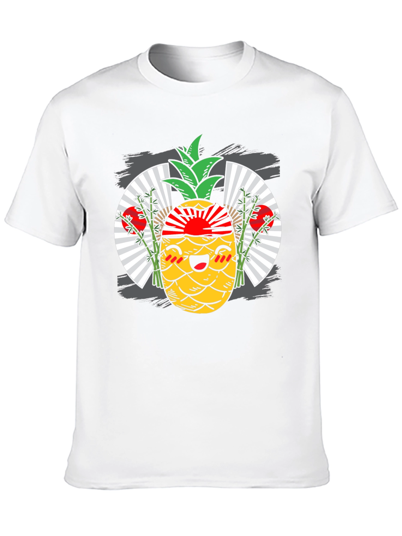 Kawaii Pineapple T-Shirt - Japanese Rising Sun Design