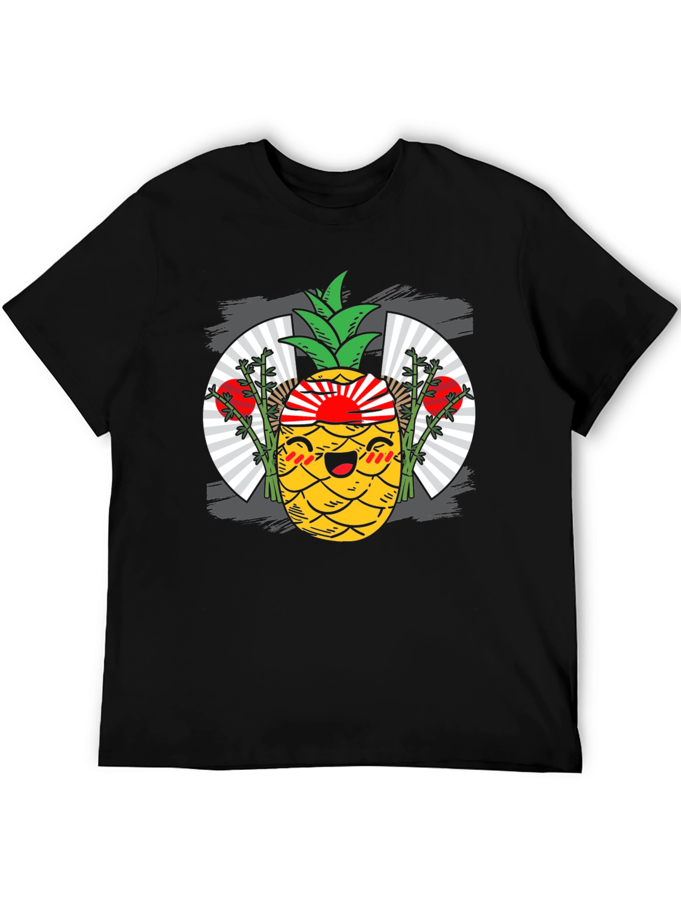 Kawaii Pineapple T-Shirt - Japanese Rising Sun Design