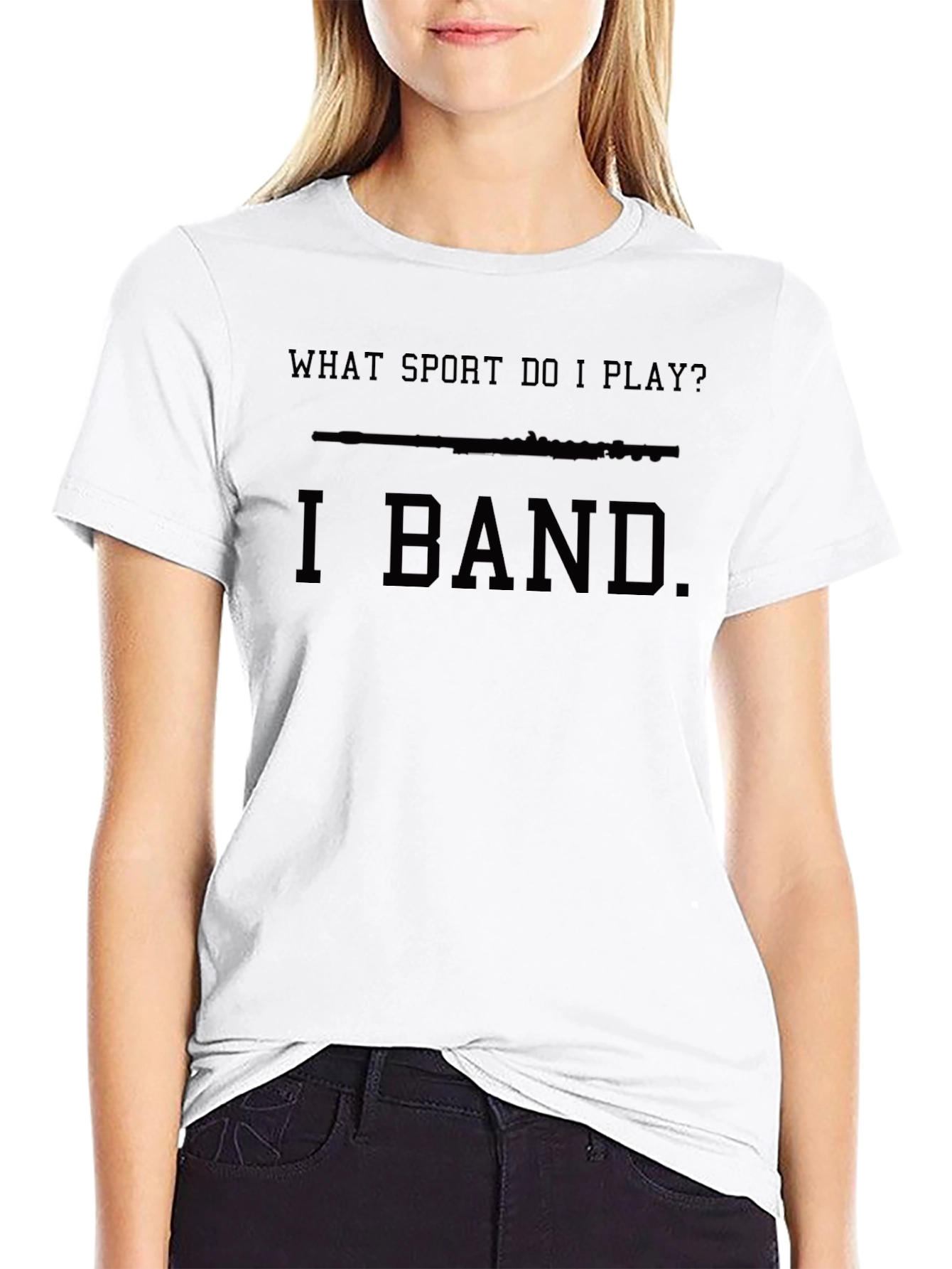 I Band Flute T-Shirt Funny Music Player Tee