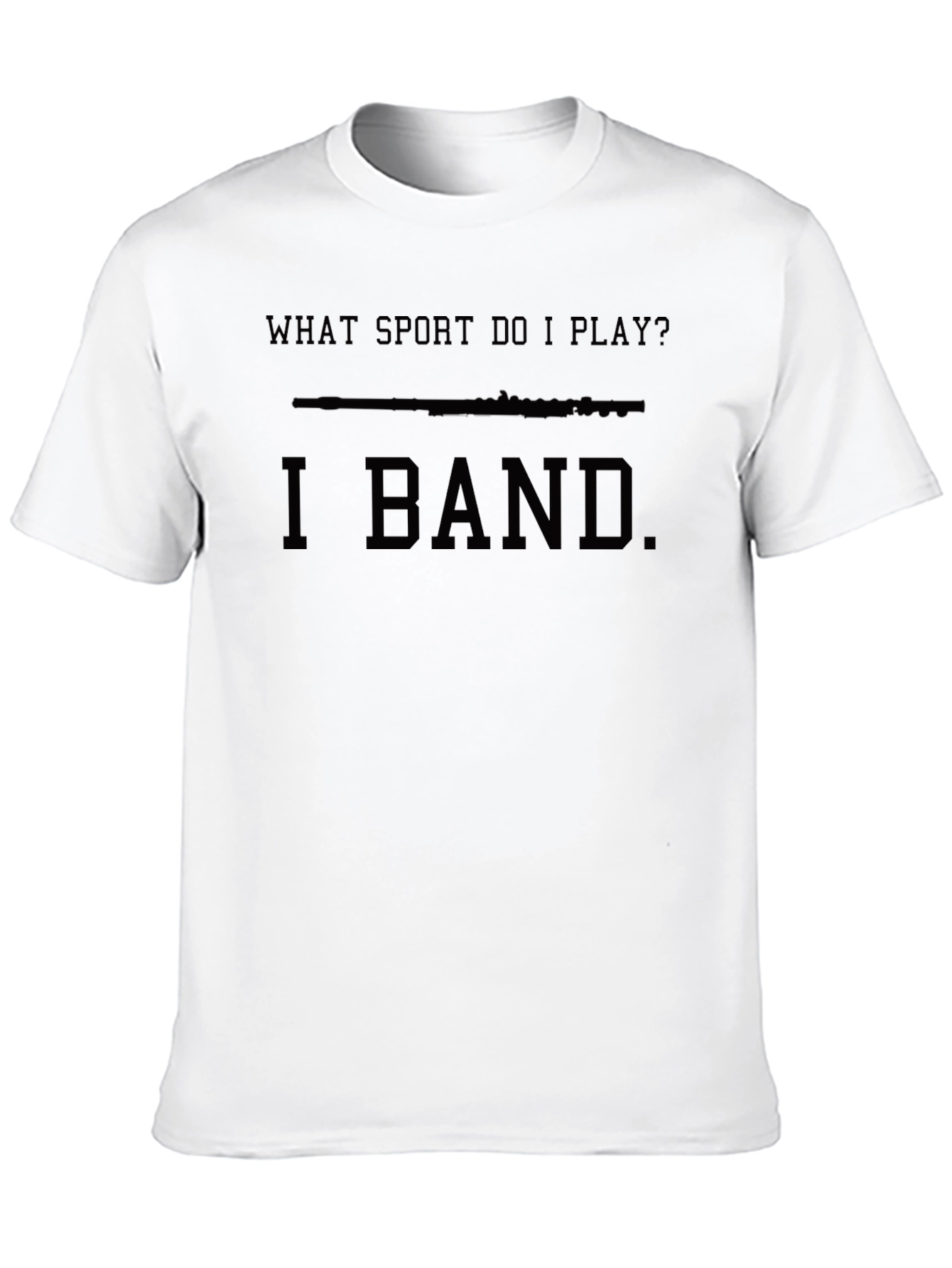 I Band Flute T-Shirt Funny Music Player Tee
