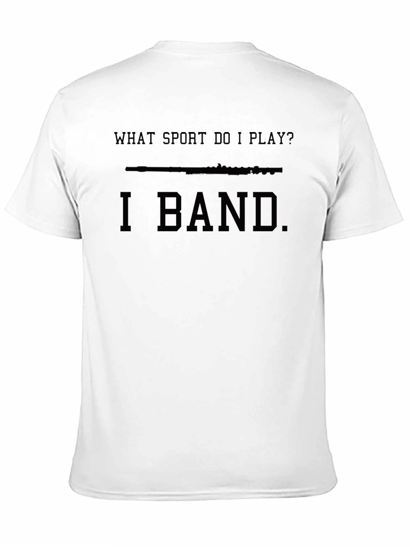I Band Flute T-Shirt Funny Music Player Tee