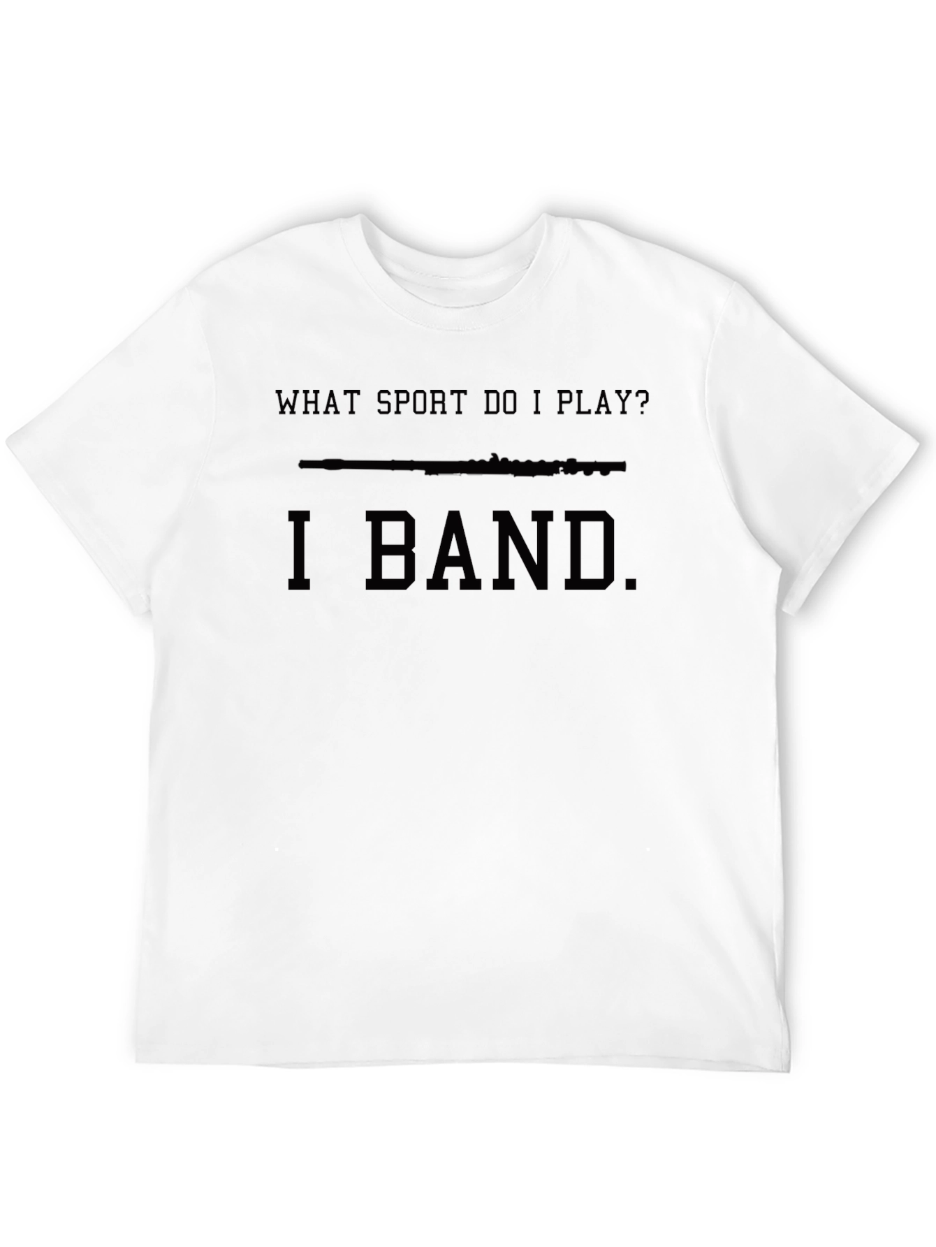 I Band Flute T-Shirt Funny Music Player Tee