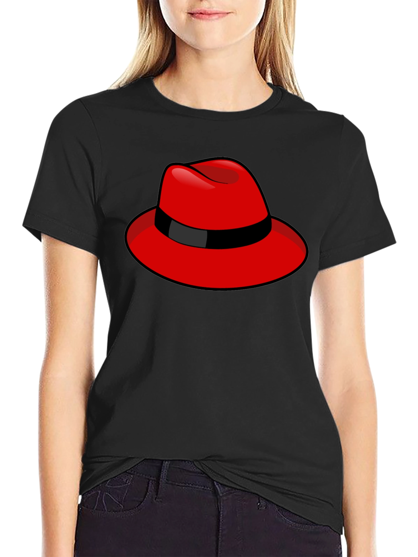 Red Hat Graphic T-Shirt - Stylish & Comfortable