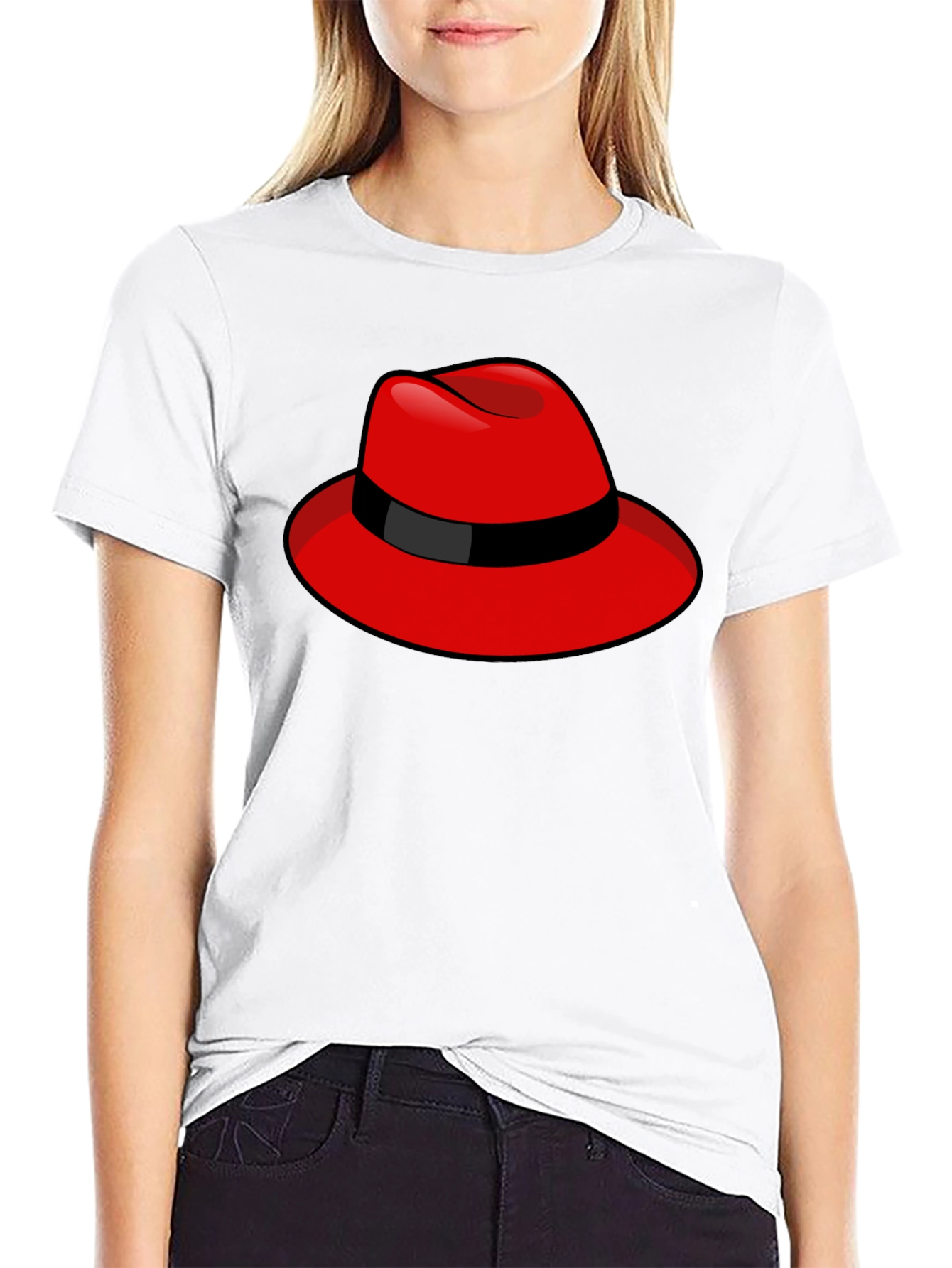 Red Hat Graphic T-Shirt - Stylish & Comfortable