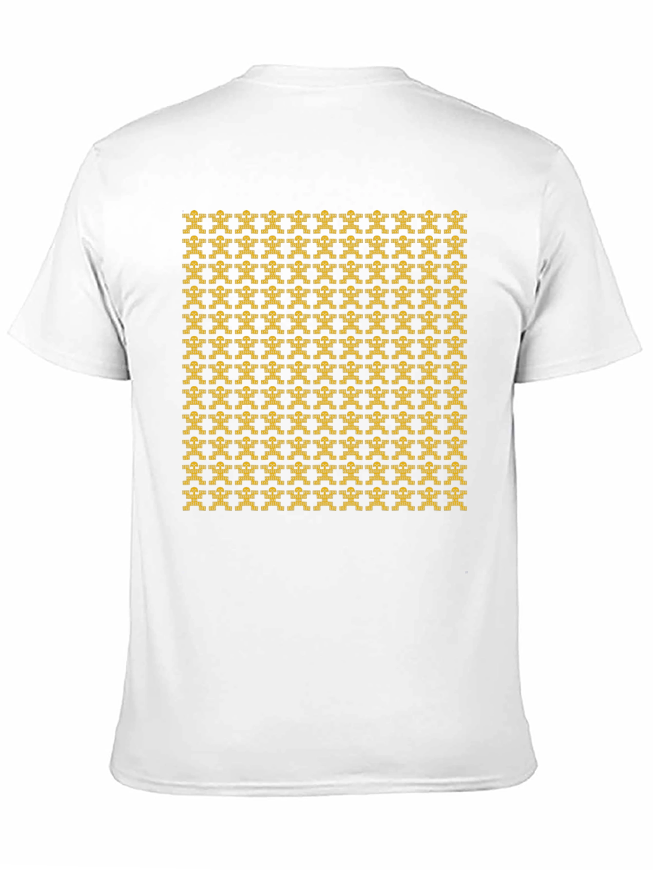 Geometric Patterned Black T-Shirt