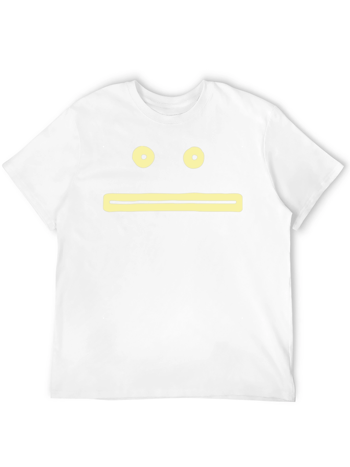 Expressionless Face Graphic Black T-Shirt