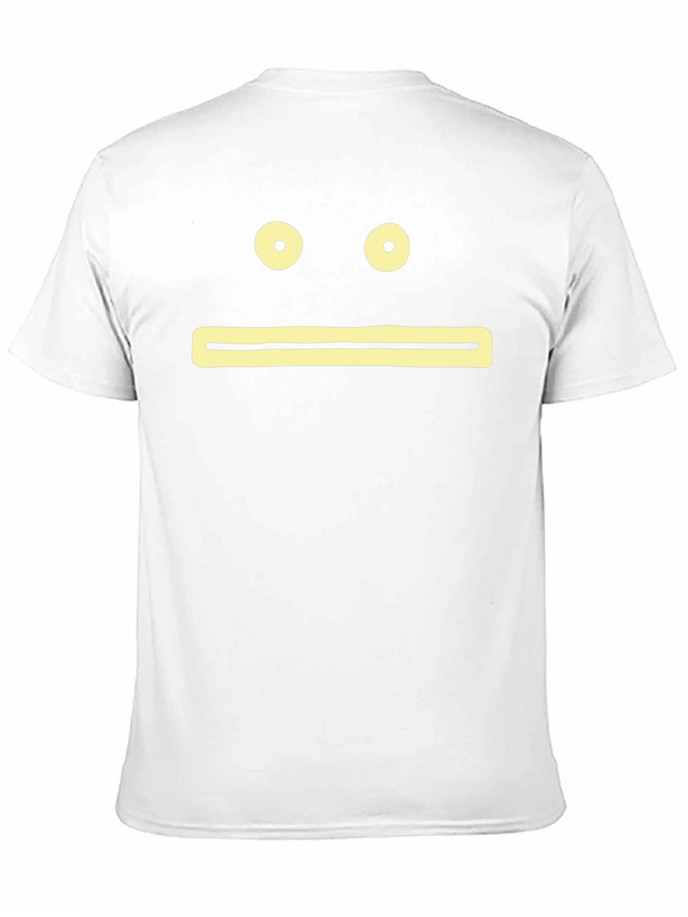 Expressionless Face Graphic Black T-Shirt