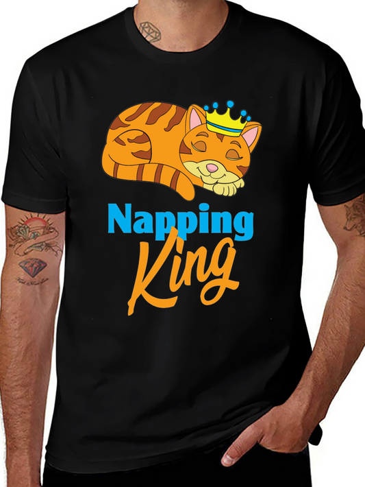Napping King T-Shirt Cute Cat Tee