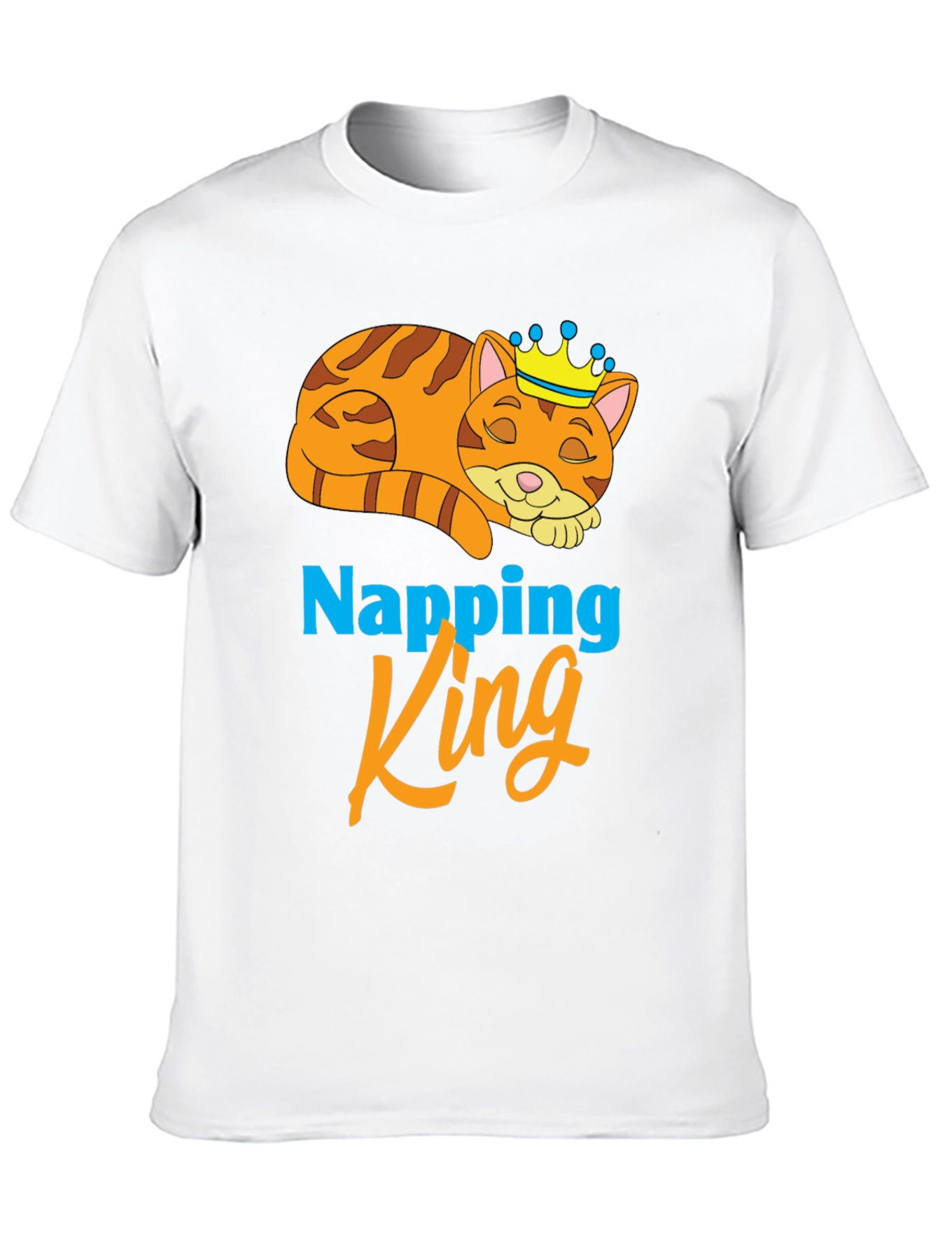 Napping King T-Shirt Cute Cat Tee