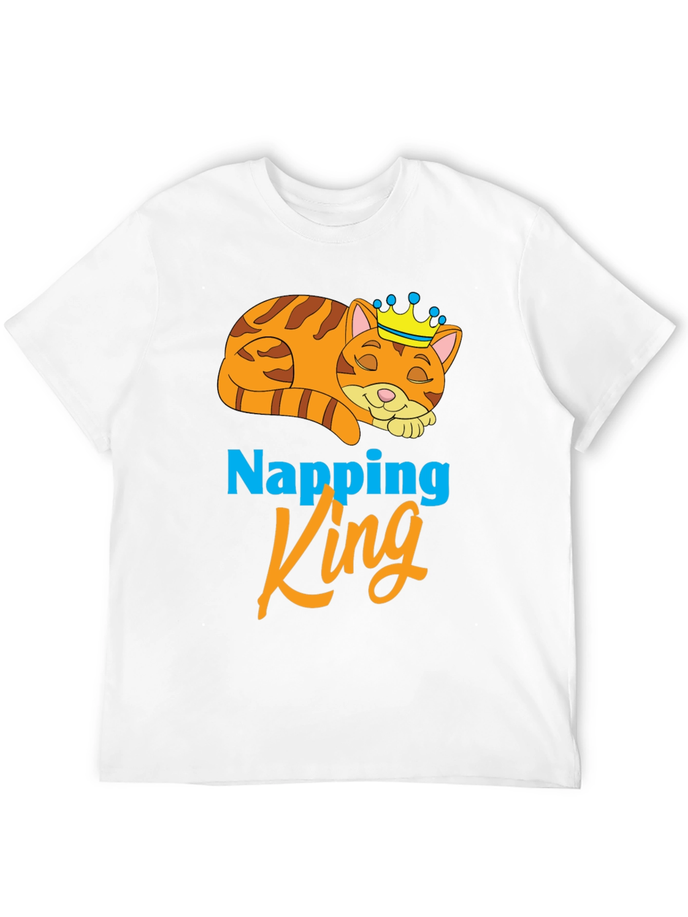 Napping King T-Shirt Cute Cat Tee