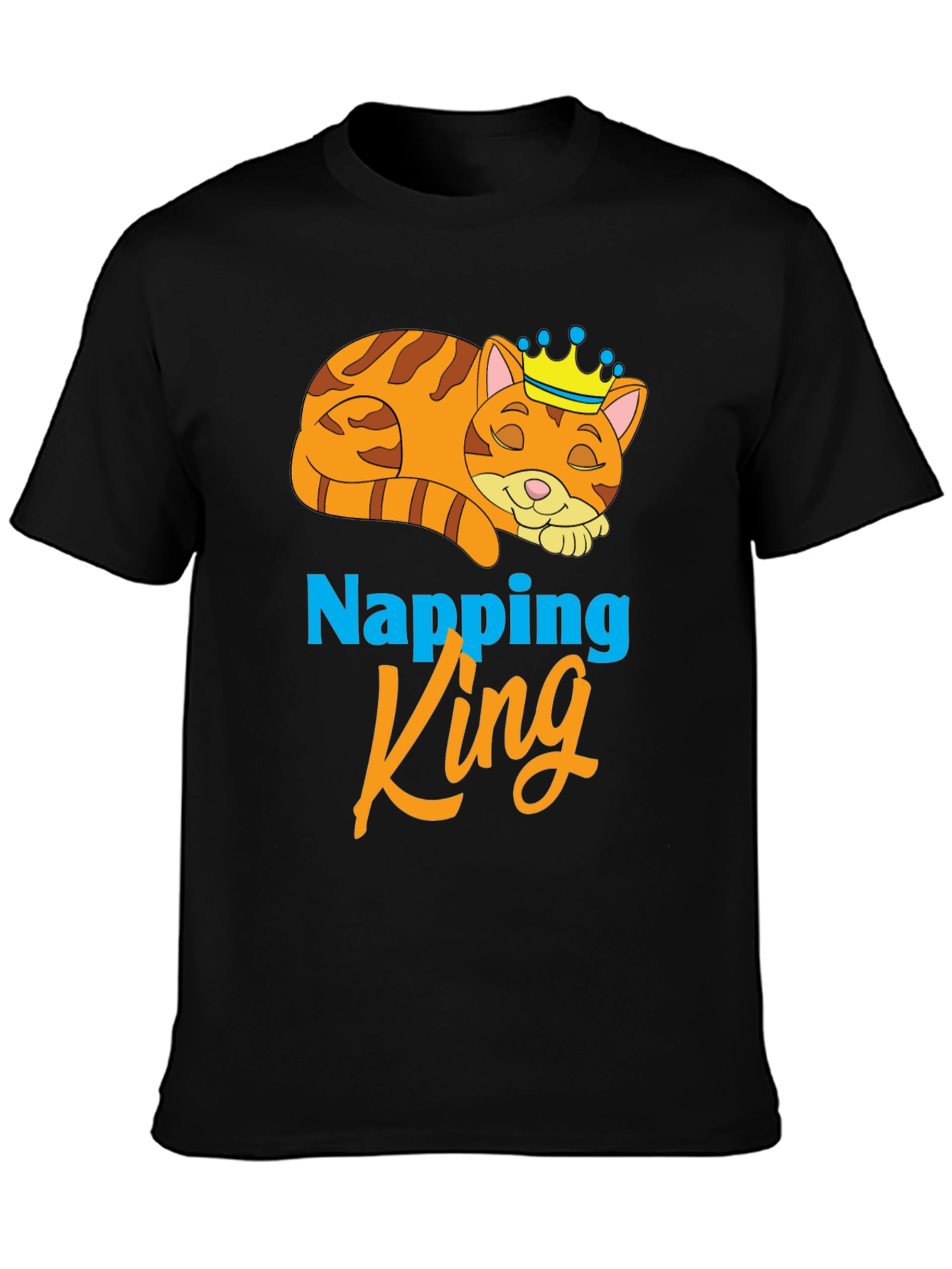 Napping King T-Shirt Cute Cat Tee
