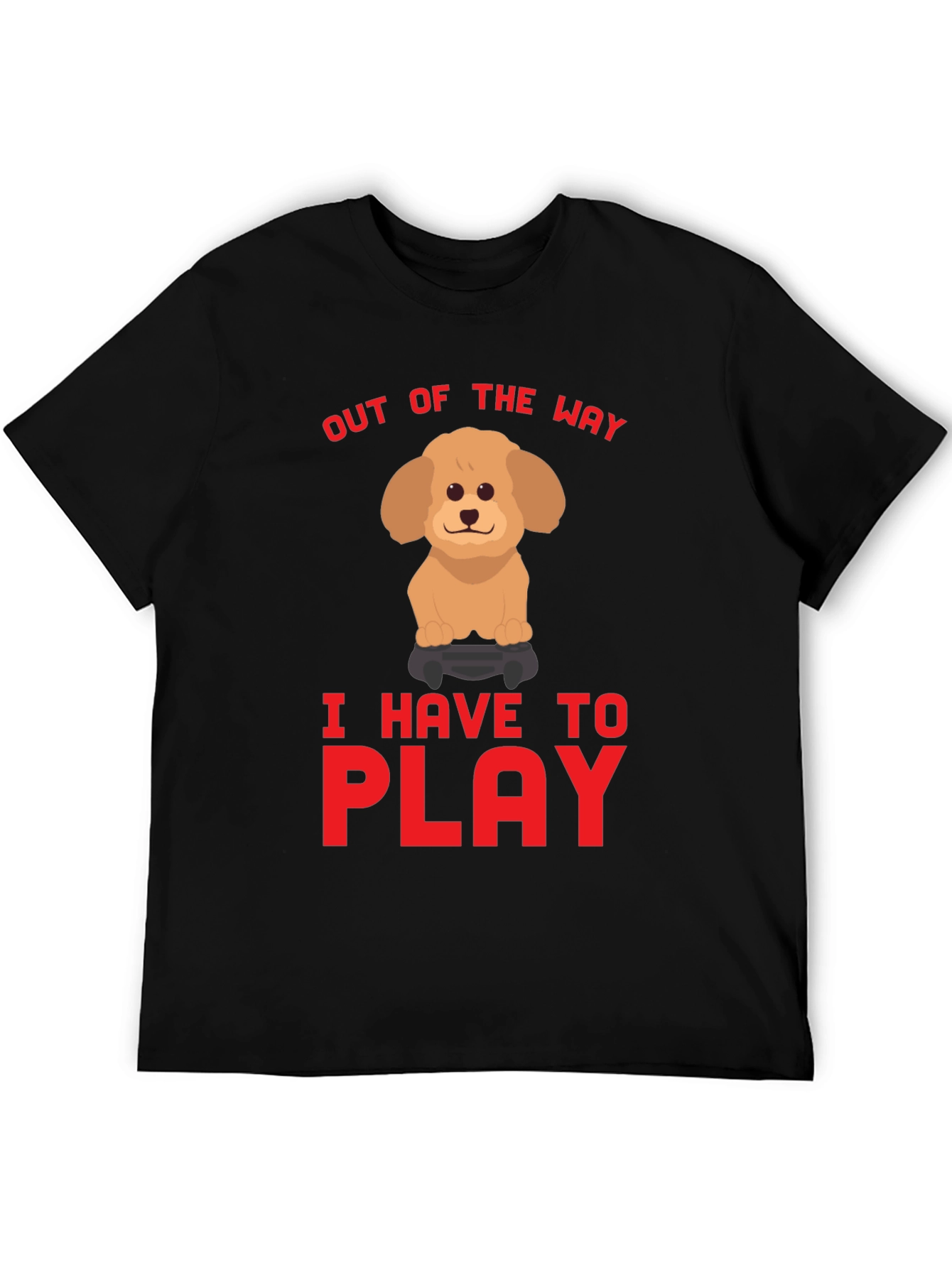 Out Of The Way Dog Gamer T-Shirt