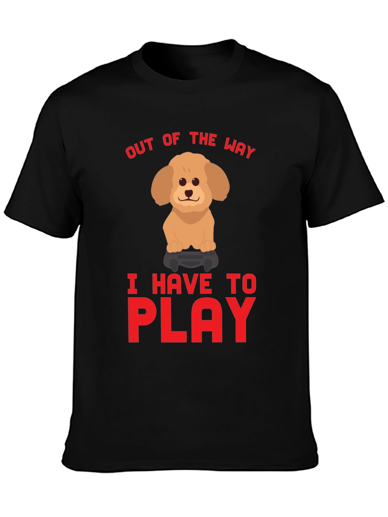 Out Of The Way Dog Gamer T-Shirt